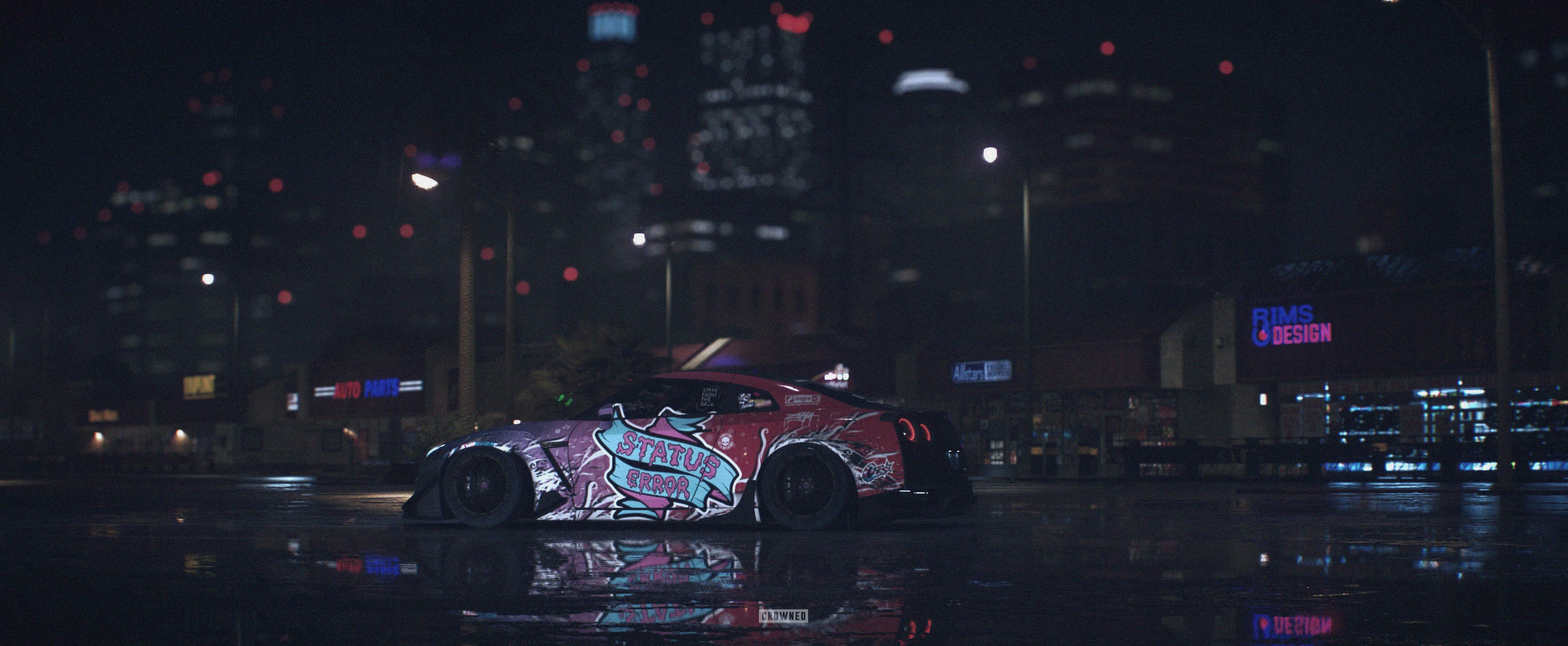 CROWNED Need For Speed Nissan GTR 3440x1417