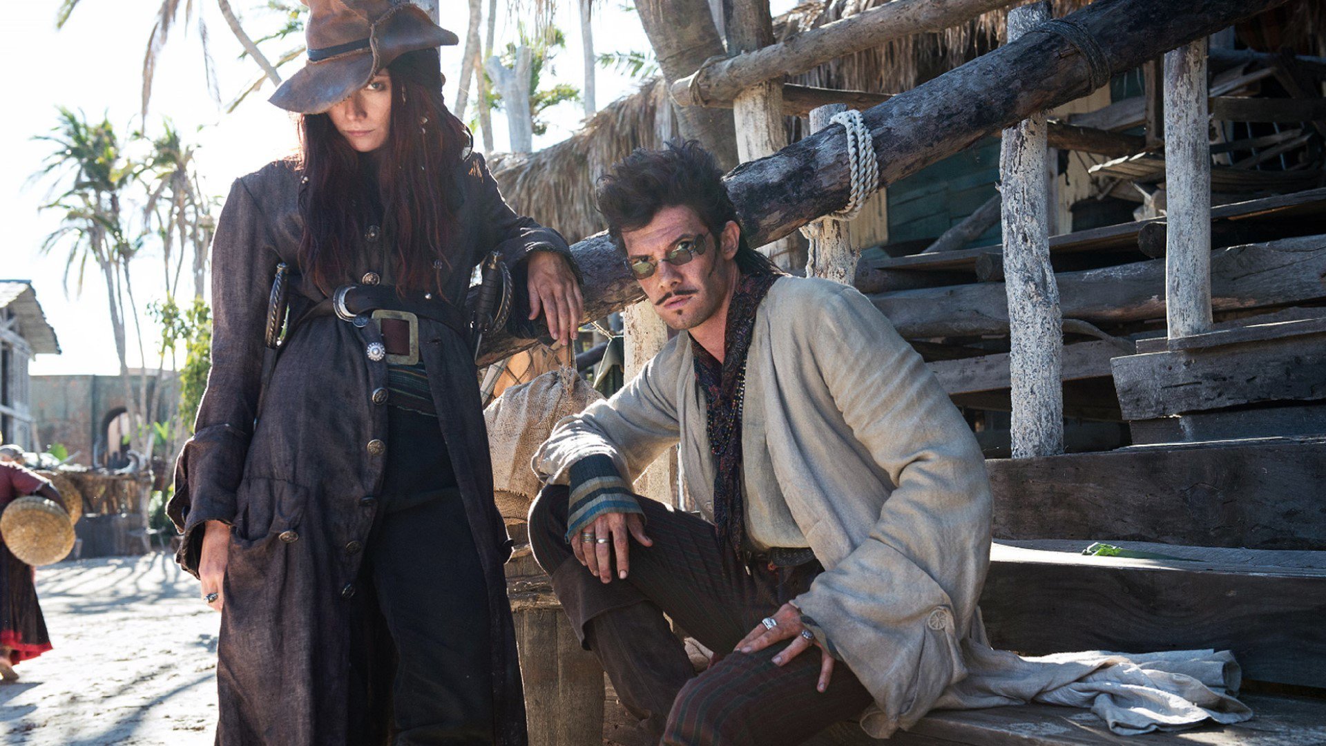 Anne Bonny Black Sails Clara Paget Jack Rackham Black Sails Toby Schmitz 1920x1080