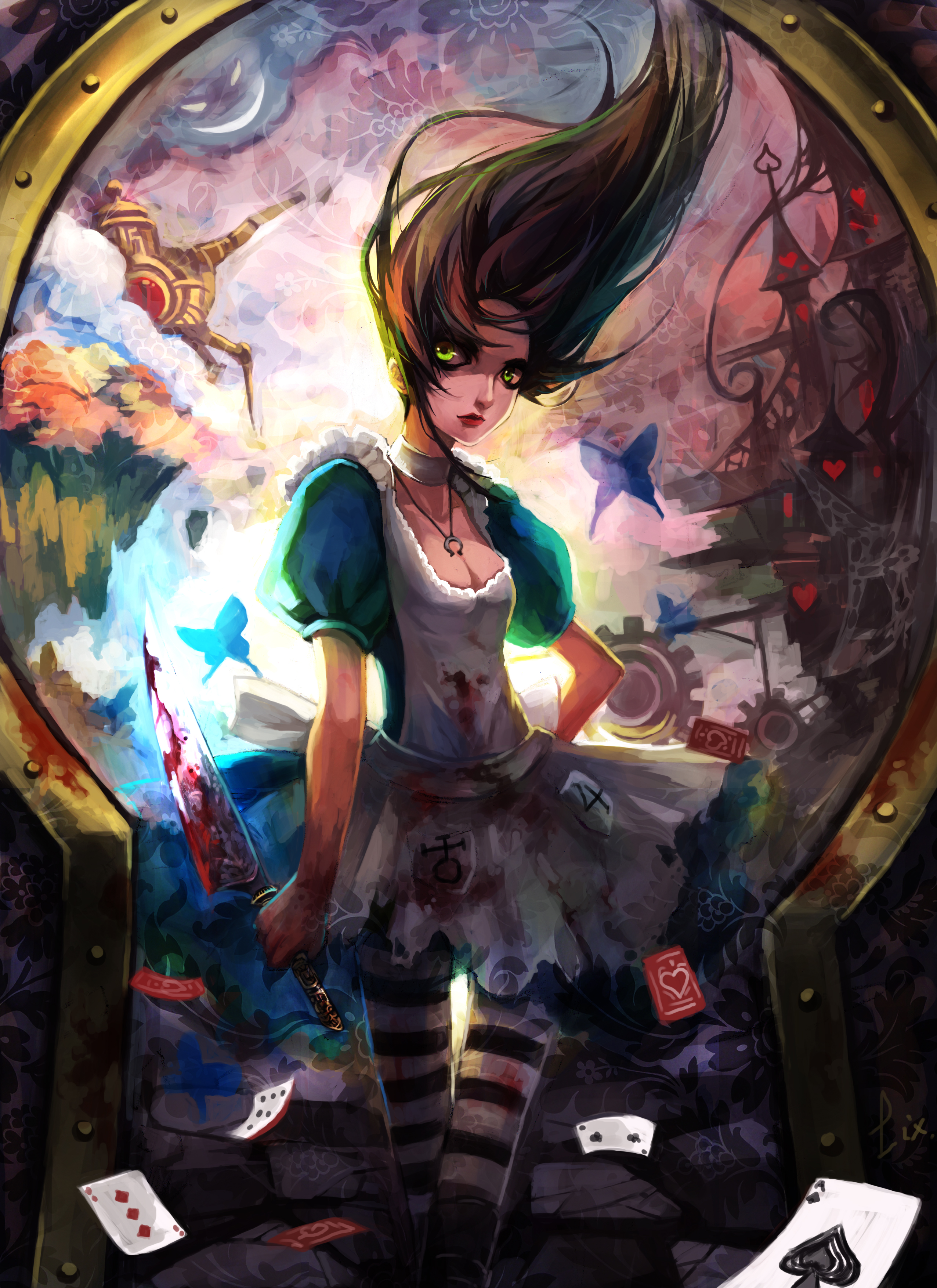 Anime Girls Alice In Wonderland American McGees Alice 2552x3508