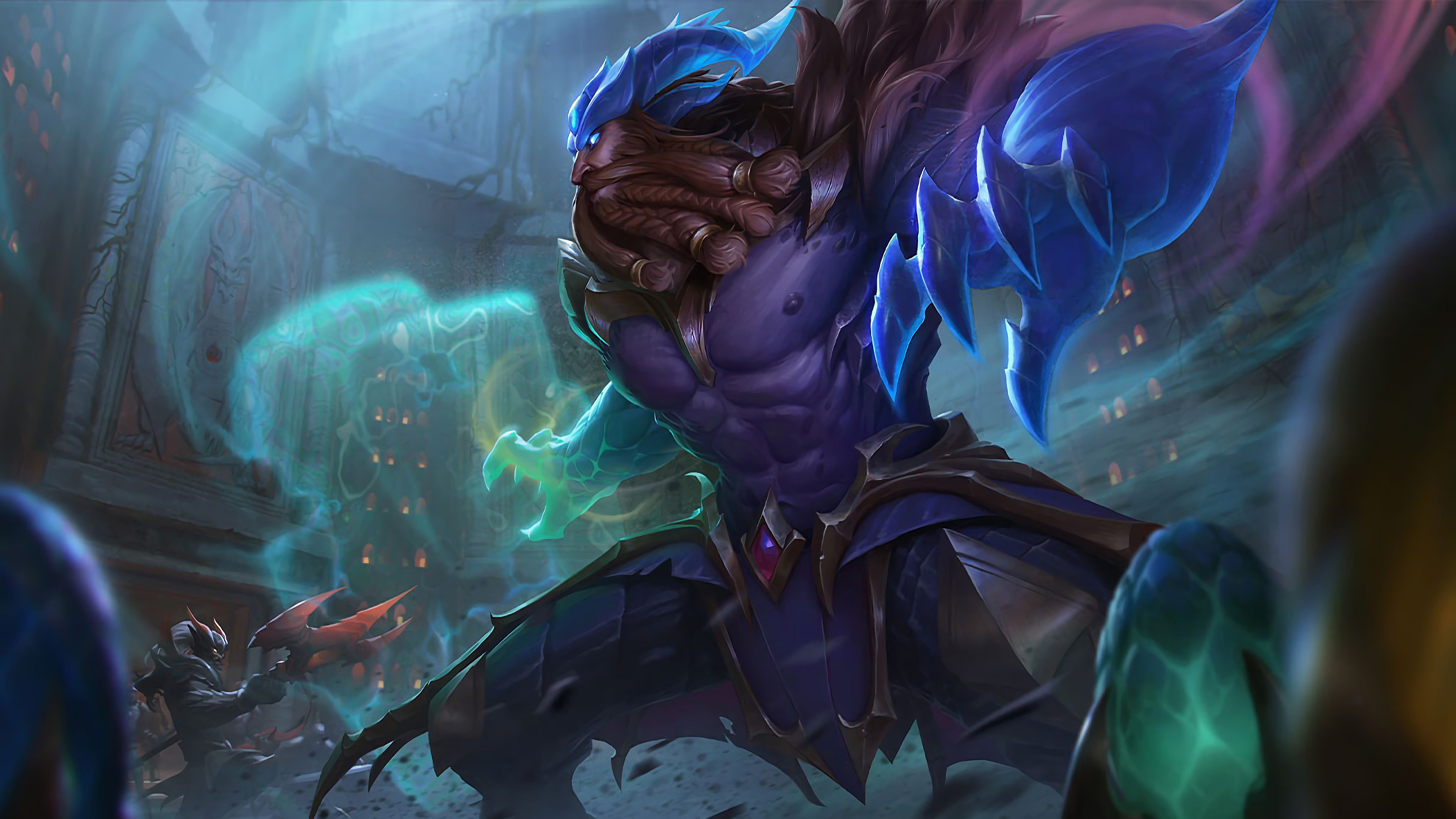 Udyr League Of Legends Riot Games Skin Video Game Characters Character Design 3840x2160