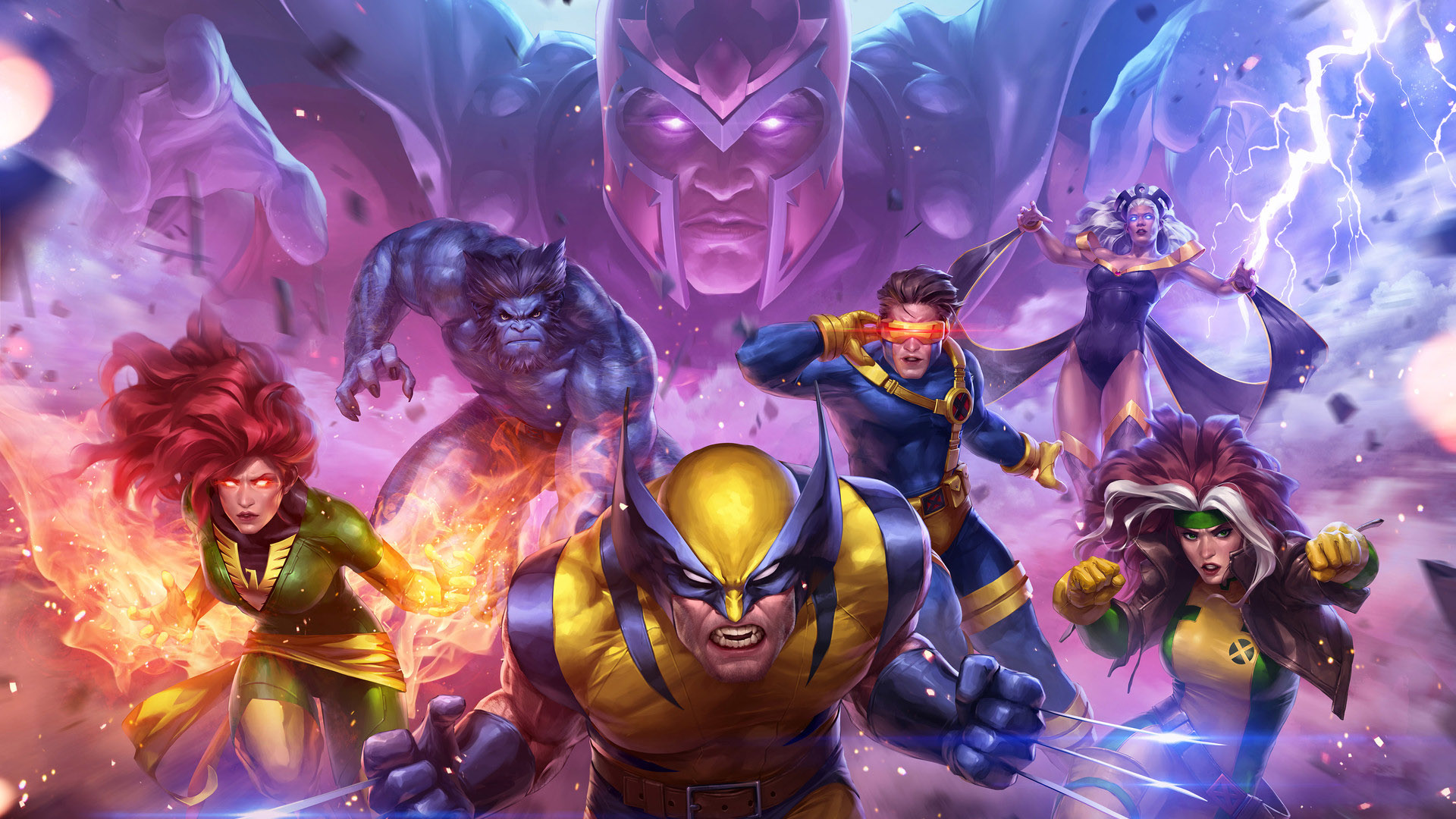 Wolverine Cyclops Beast Henry McCoy Magneto Jean Grey Rogue X Men X Men Marvel Future Fight 1920x1080