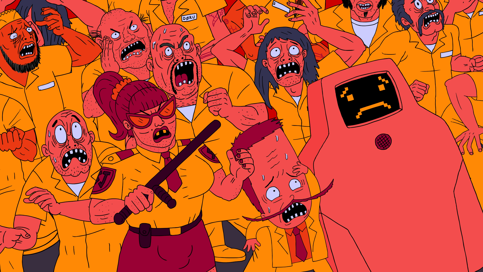 Superjail Multiplication Cartoon Adult Swim 1920x1080