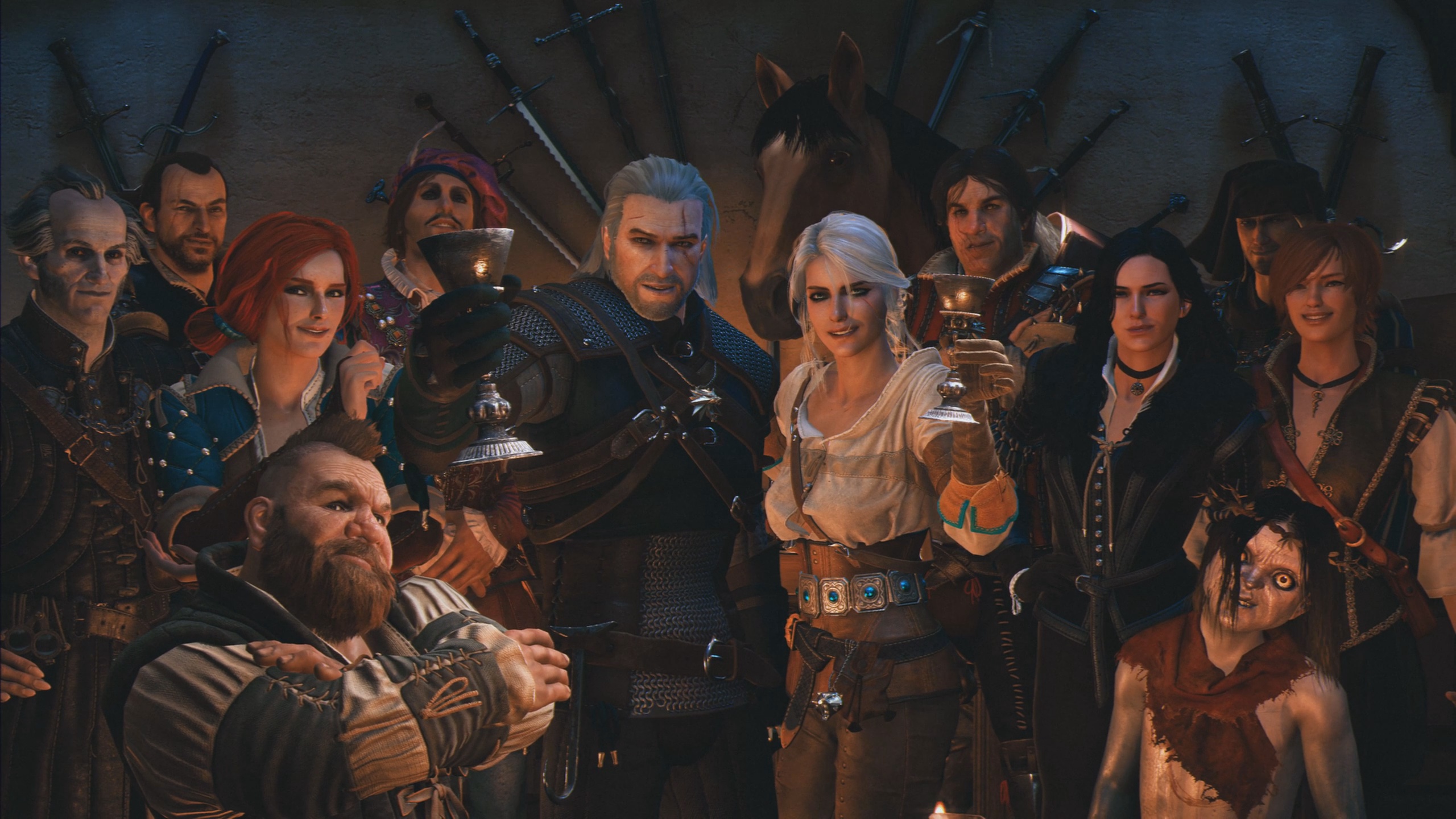 The Witcher 3 Wild Hunt Ciri Geralt Of Rivia Triss Merigold Yennefer Of Vengerberg Shani Lambert Cir 2560x1440