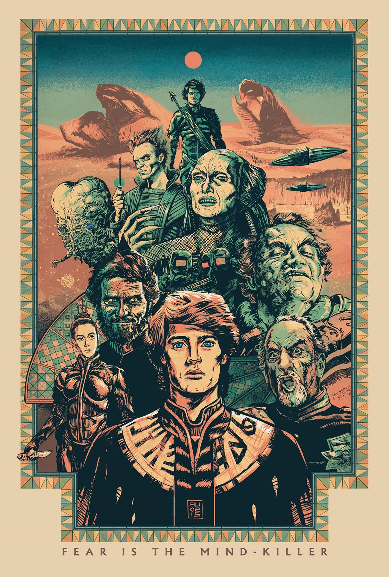 Portrait Display Movies Artwork Fan Art Dune Series 1300x1930