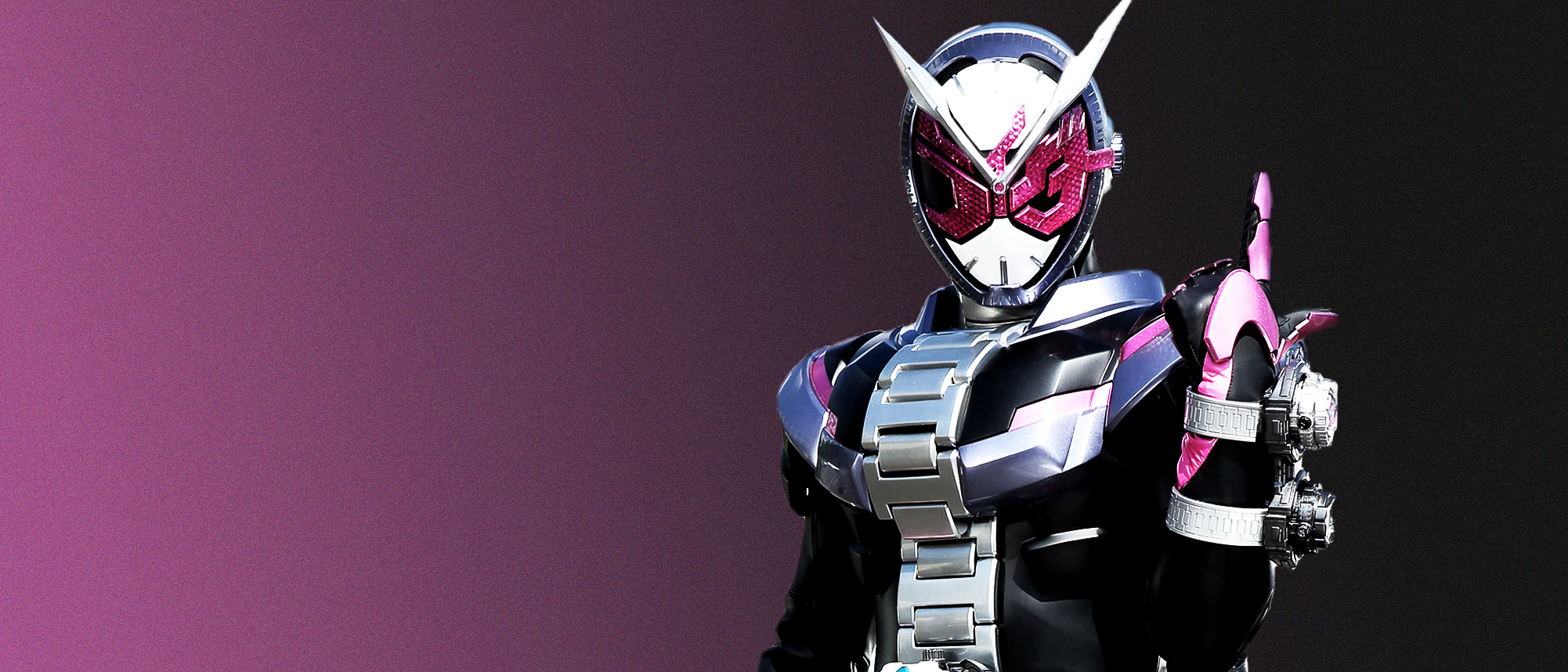 Kamen Rider Zi O Heisei Tokusatsu Anime Pink Background Armour Simple Background 2002x858