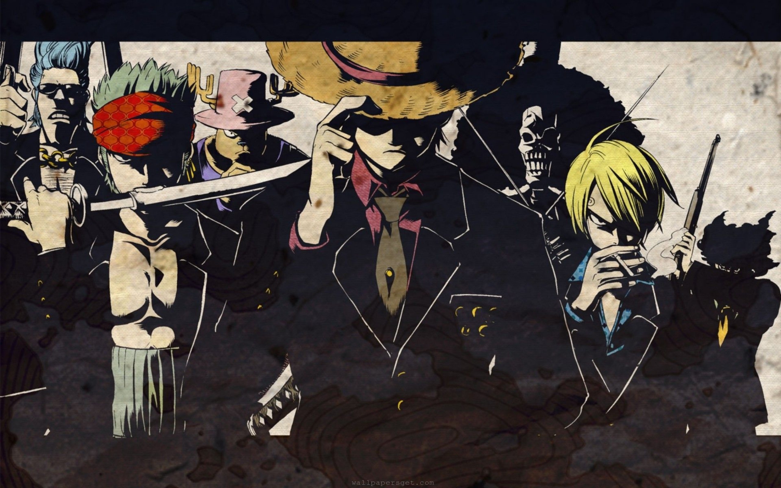 One Piece Monkey D Luffy Sanji Roronoa Zoro Usopp Tony Tony Chopper 2560x1600