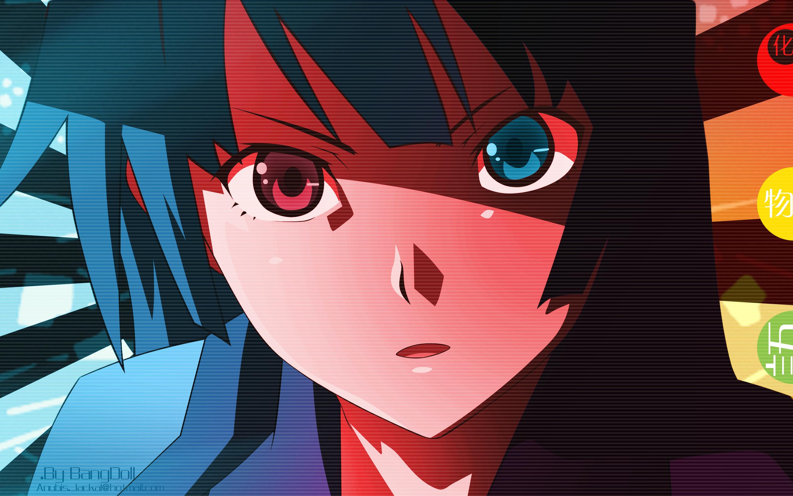 Hitagi Senj Gahara Bakemonogatari Monogatari Series Monogatari Series Second Season Heterochromia 2560x1600