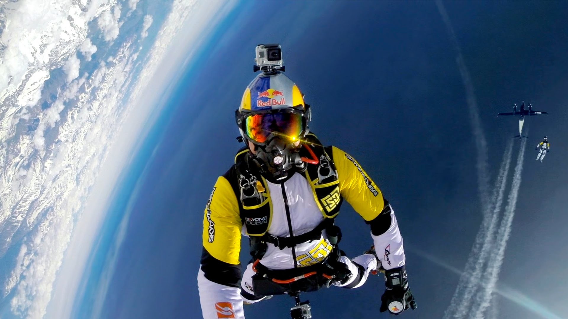 Red Bull Skydiving Mont Blanc 1920x1080