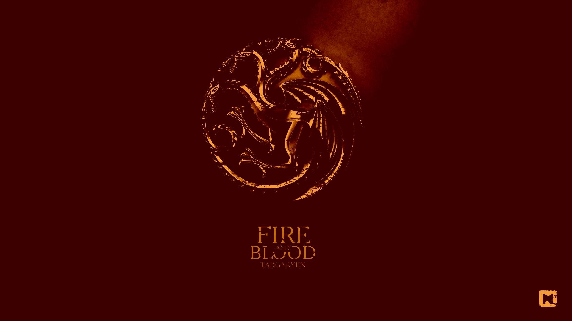 Game Of Thrones House Targaryen Dragon Sigils Red 1920x1080