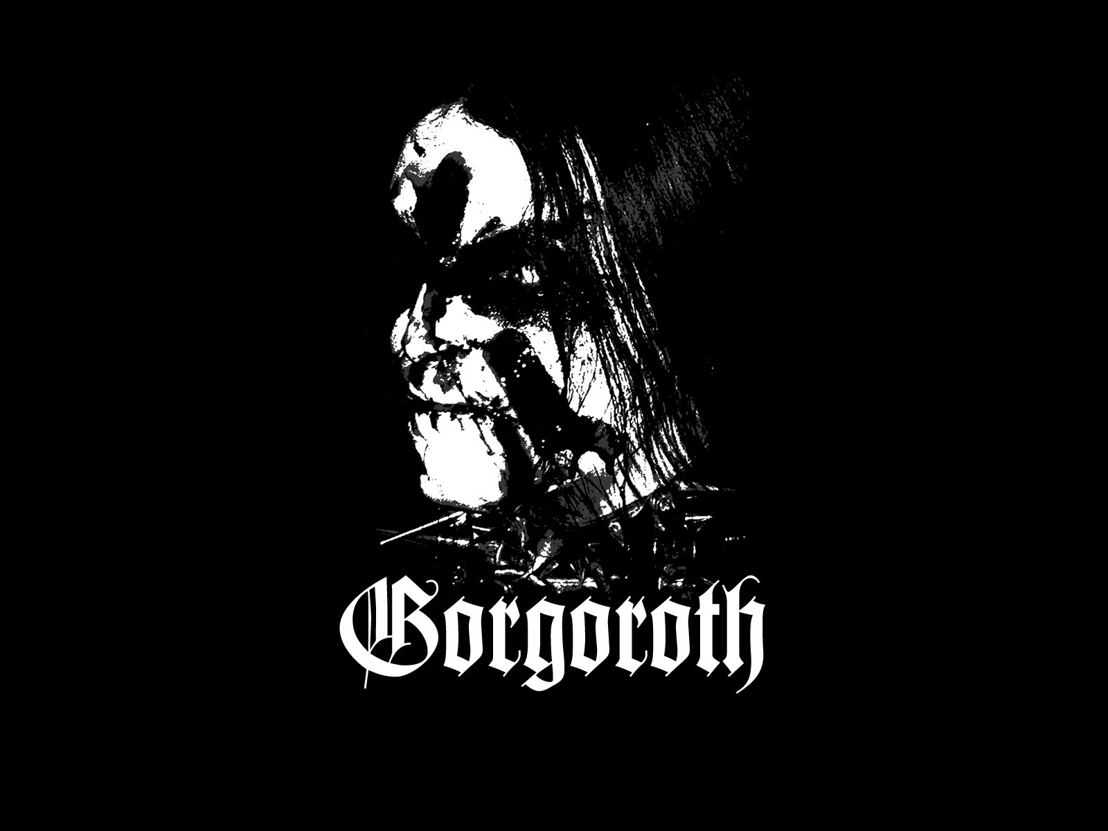 Black Metal Gorgoroth Typography Black Background Music Band Logo Extreme Metal Metal Music 1600x1200