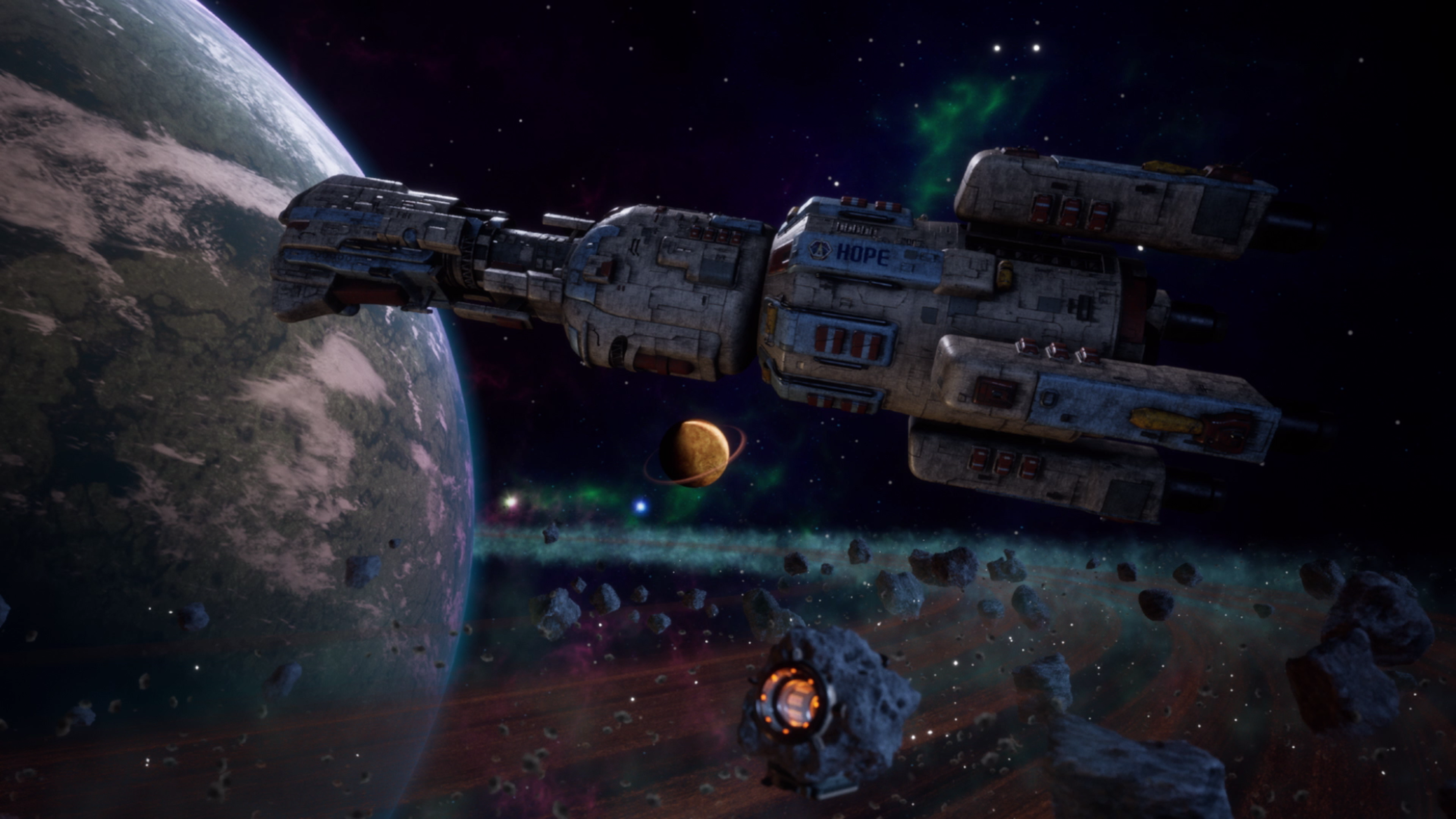 The Outer Worlds Space Spaceship Planet Science Fiction 3840x2160