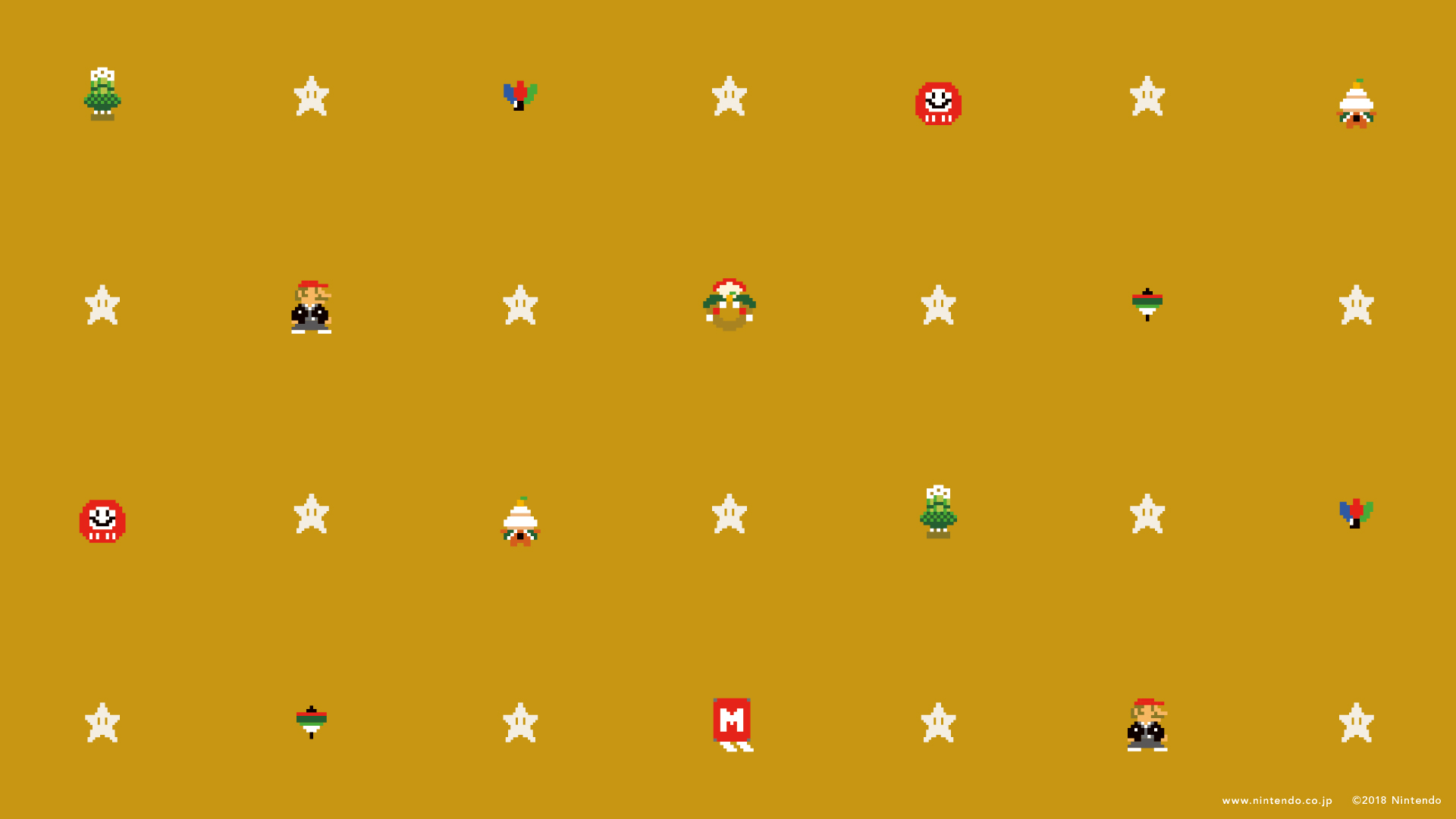 Nintendo Super Mario Kart Simple Background 16 Bit Video Games Pixel Art Pixels 1920x1080