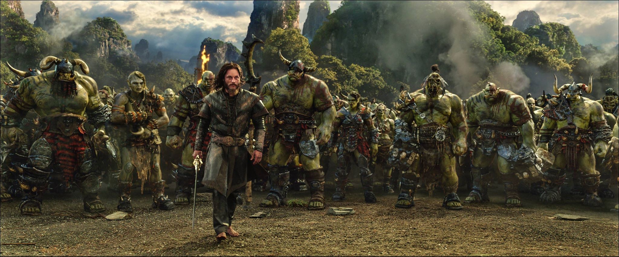 Warcraft Movies Fantasy Men Screen Shot Orcs 2048x853