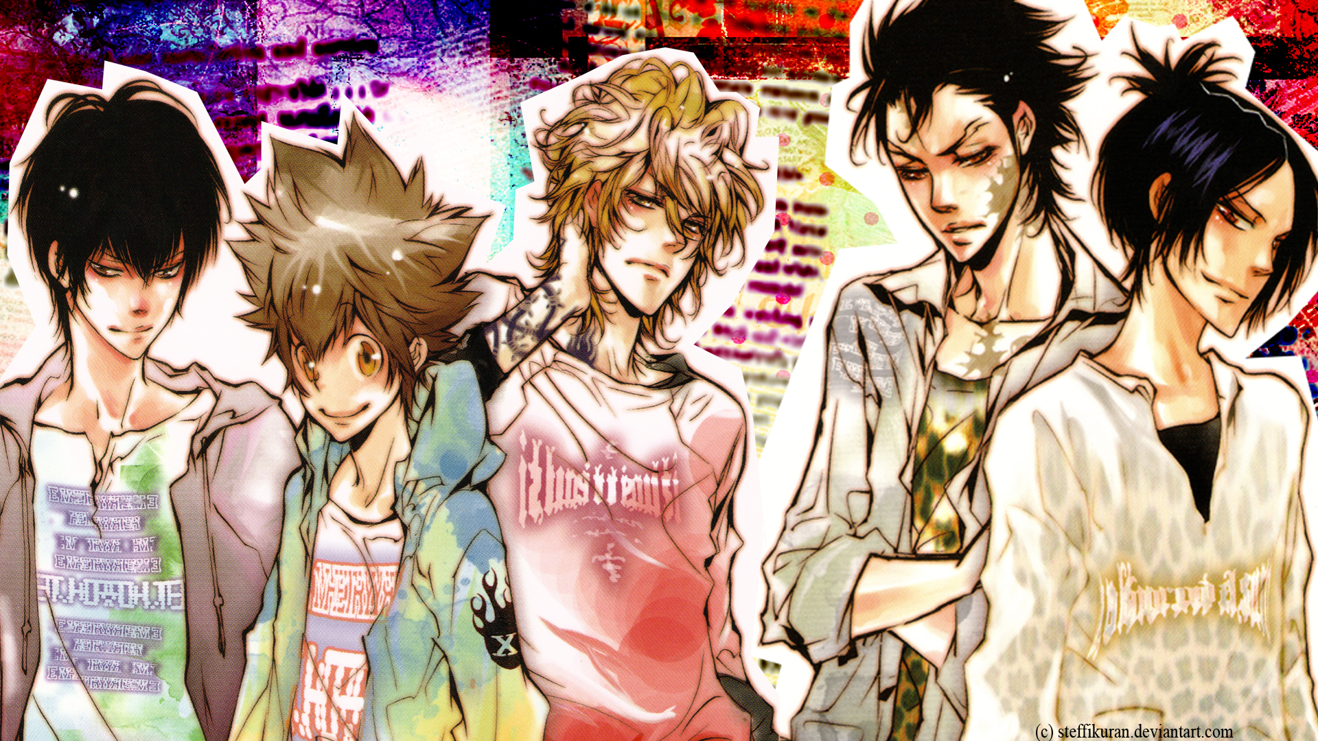 Tsunayoshi Sawada Mukuro Rokudo Dino Kateky Hitman Reborn Kyoya Hibari Xanxus Kateky Hitman Reborn 1920x1080