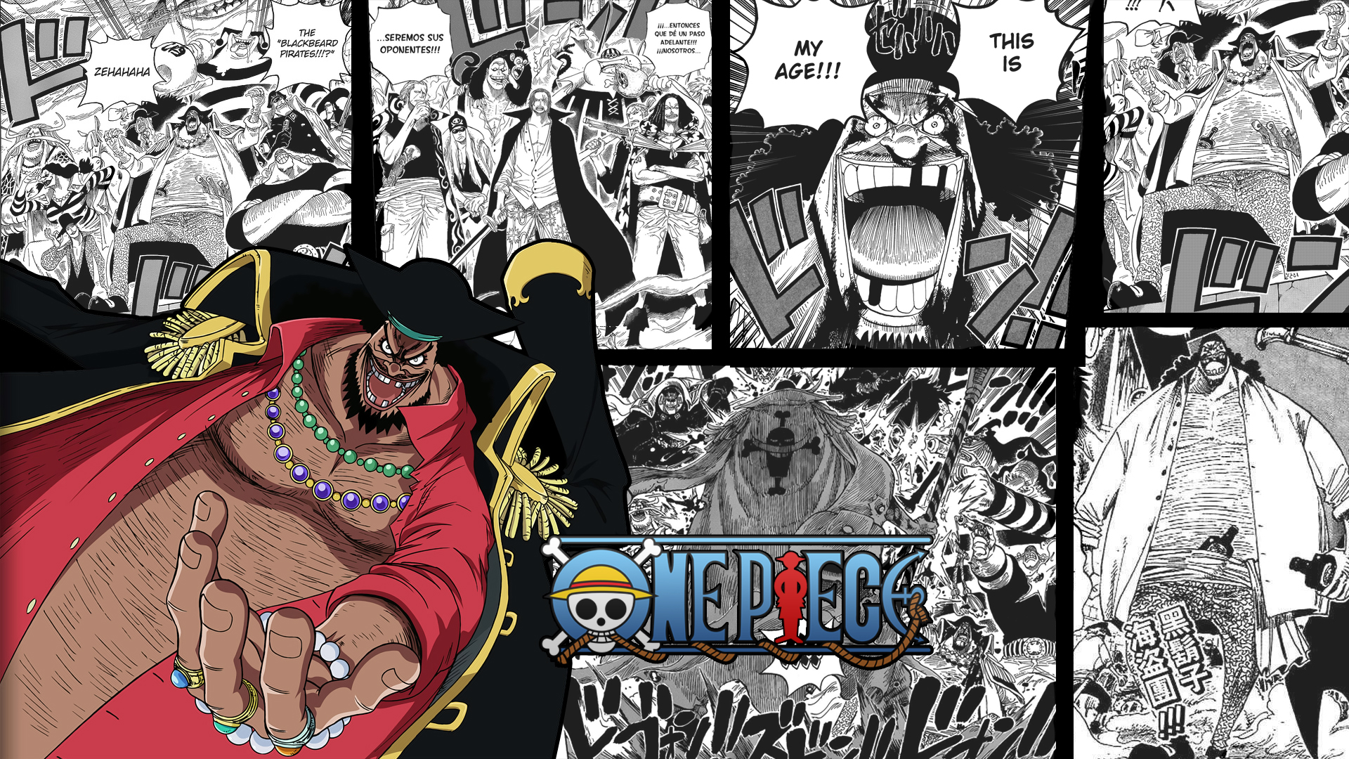Anime One Piece Marshall D Teach 1920x1080