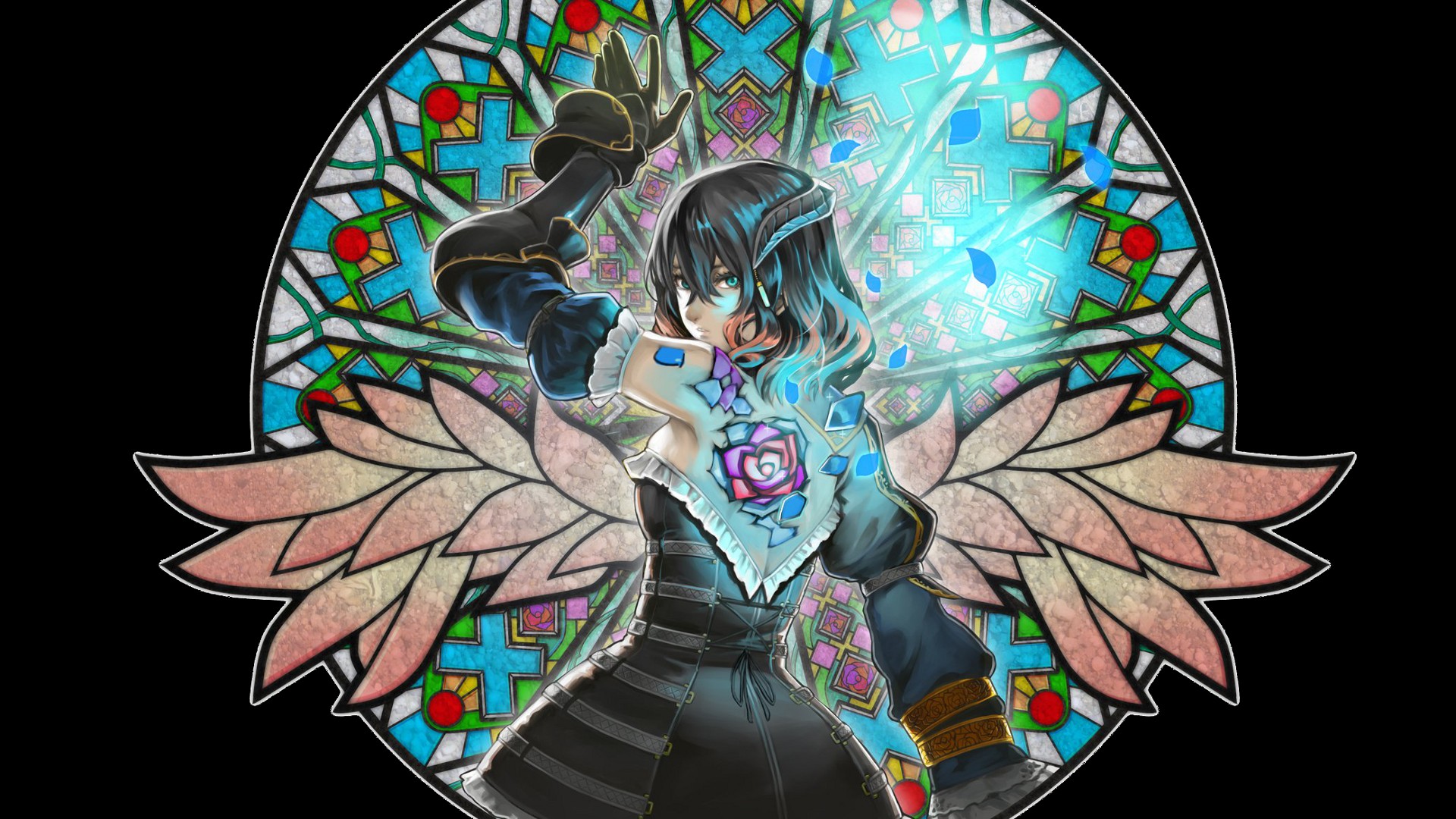 Bloodstained Ritual Of The Night Miriam Bloodstained Video Games Video Game Girls Stained Glass 1920x1080