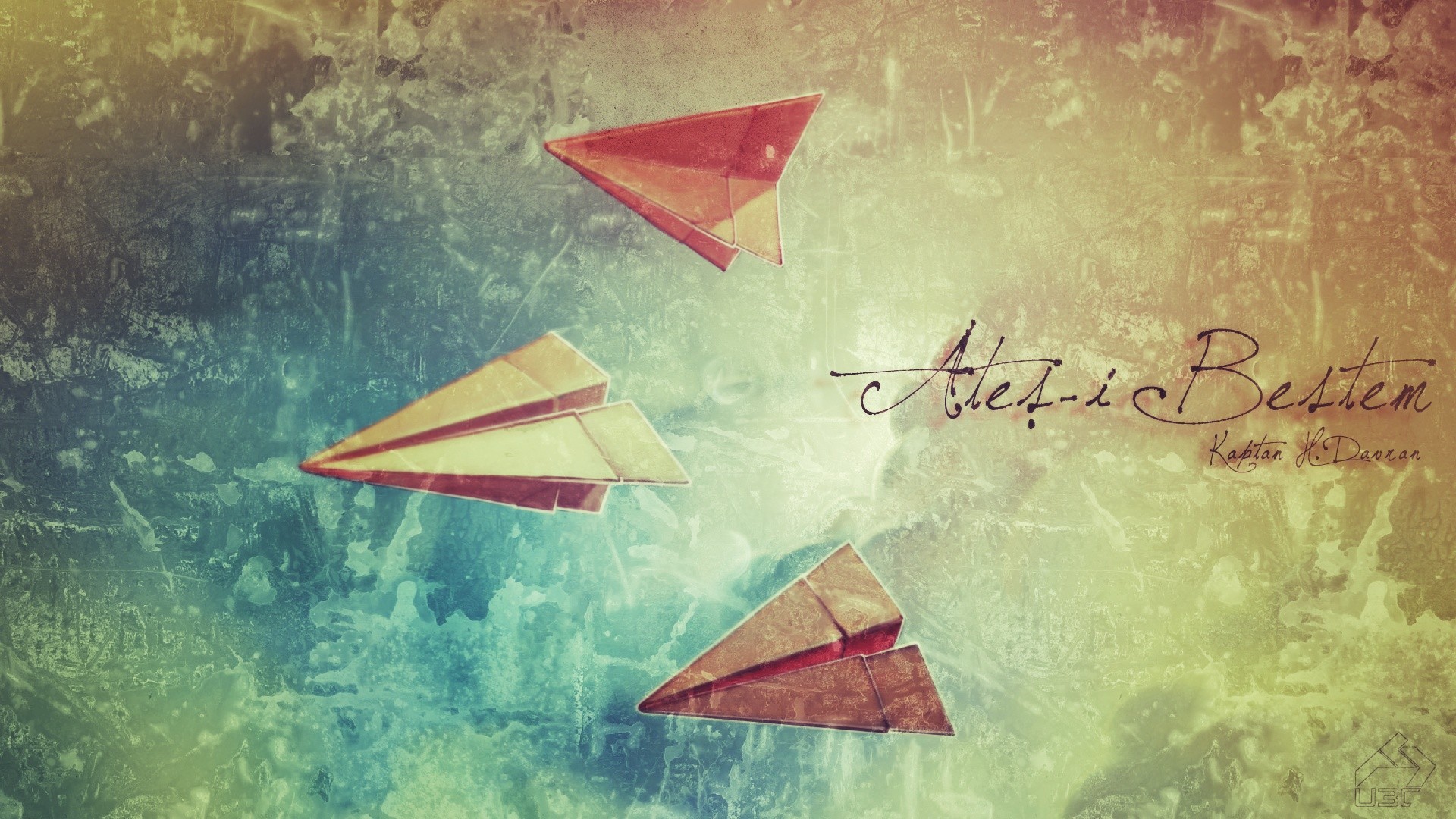 Album Covers Cover Art Kaptan H Davran Aerosol Productions Emotional Paper Planes 1920x1080