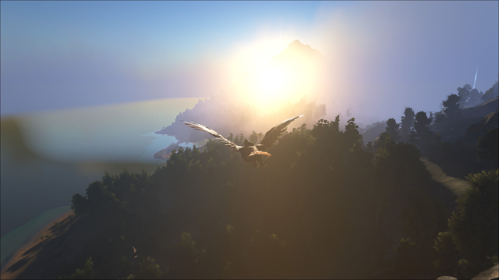 Ark Survival Evolved Dinosaur Sun Forest 1920x1080