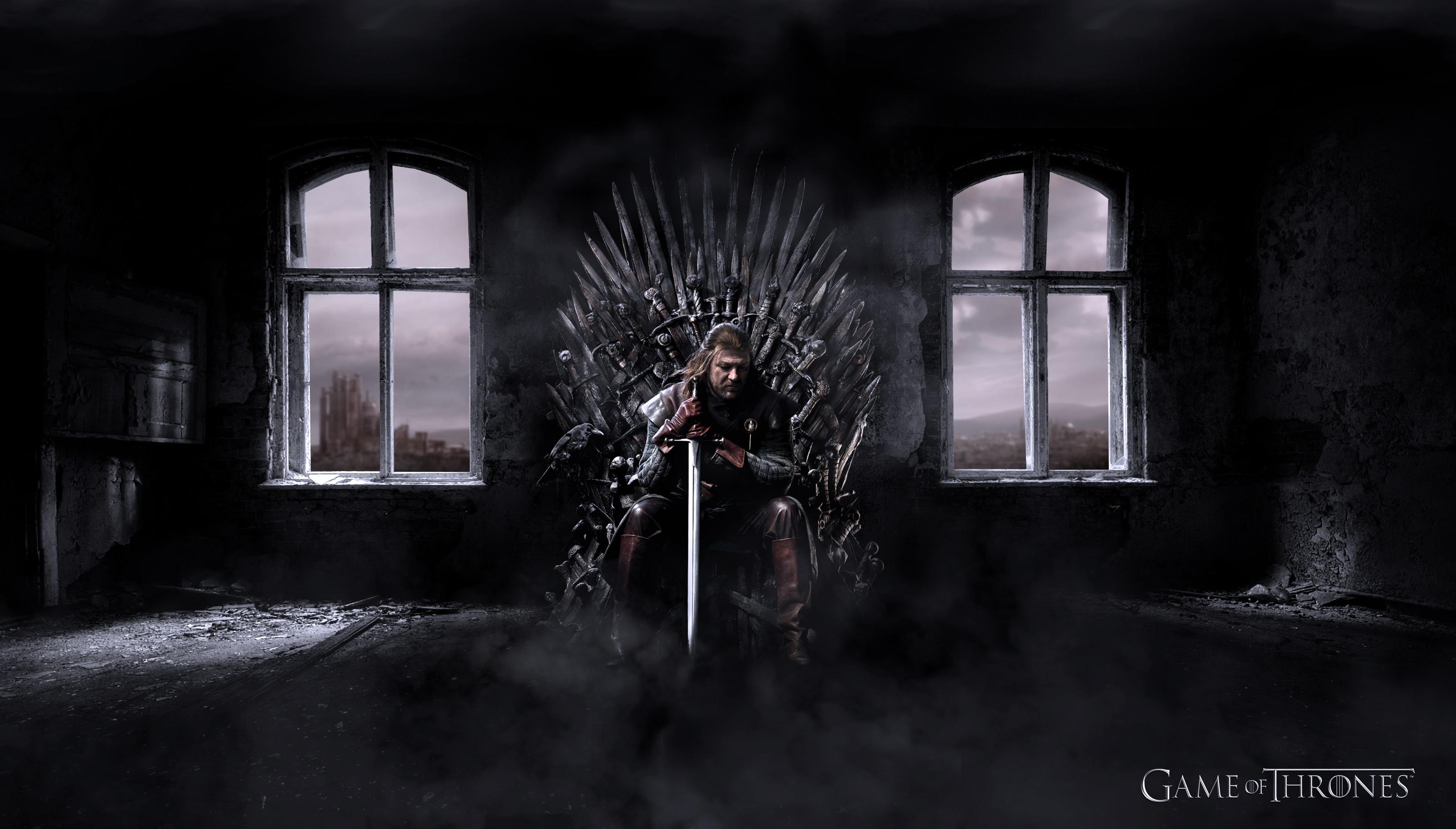 Game Of Thrones Ned Stark Iron Throne 3200x1823