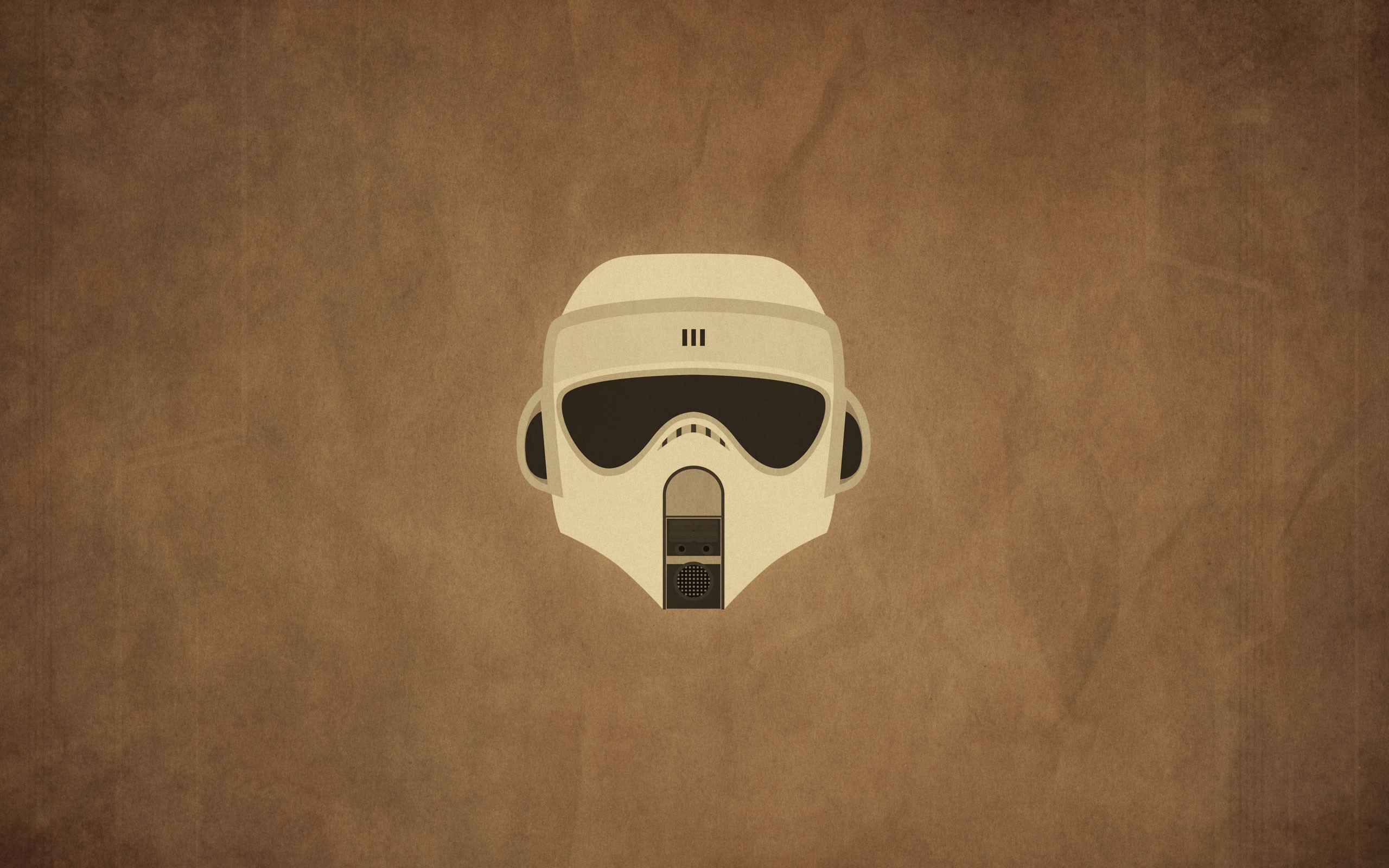 Star Wars Scout Trooper Helmet Artwork Beige Beige Background 2560x1600