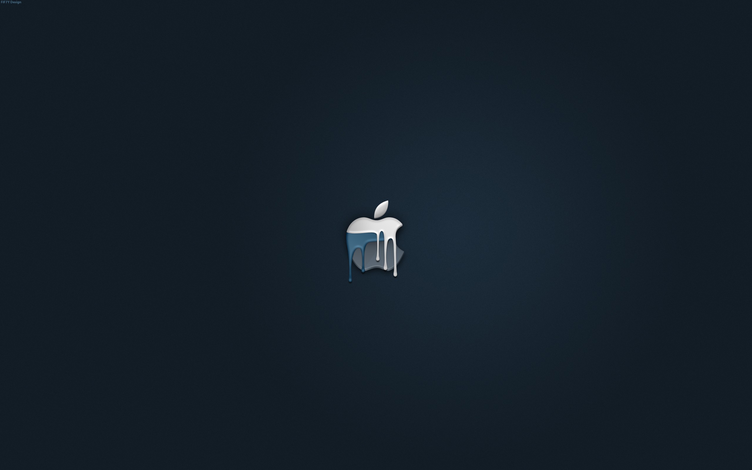 Mac OS X Logo Minimalism Simple Background 2560x1600