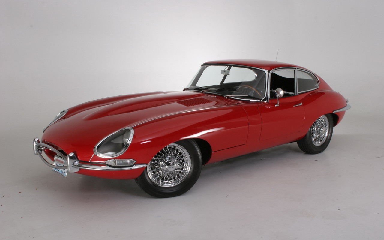 Car Jaguar E Type Red Cars Oldtimer Oldtimers Vehicle Simple Background 1280x800