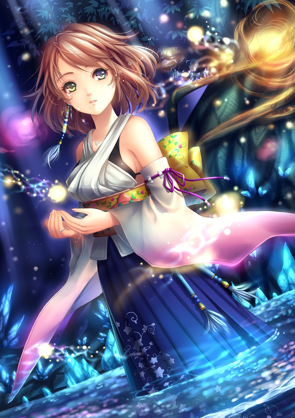 Yuna Final Fantasy X Final Fantasy Heterochromia 1000x1414