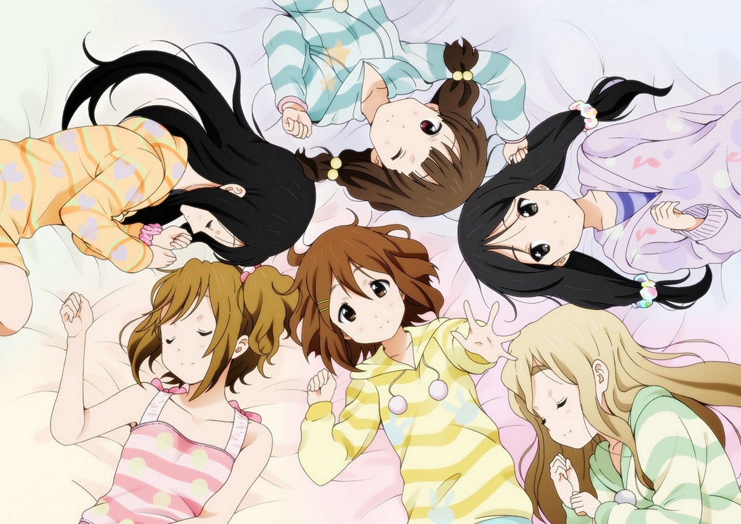 K ON Mio Akiyama Ui Hirasawa Yui Hirasawa Tsumugi Kotobuki Azusa Nakano Jun Suzuki 1528x1080