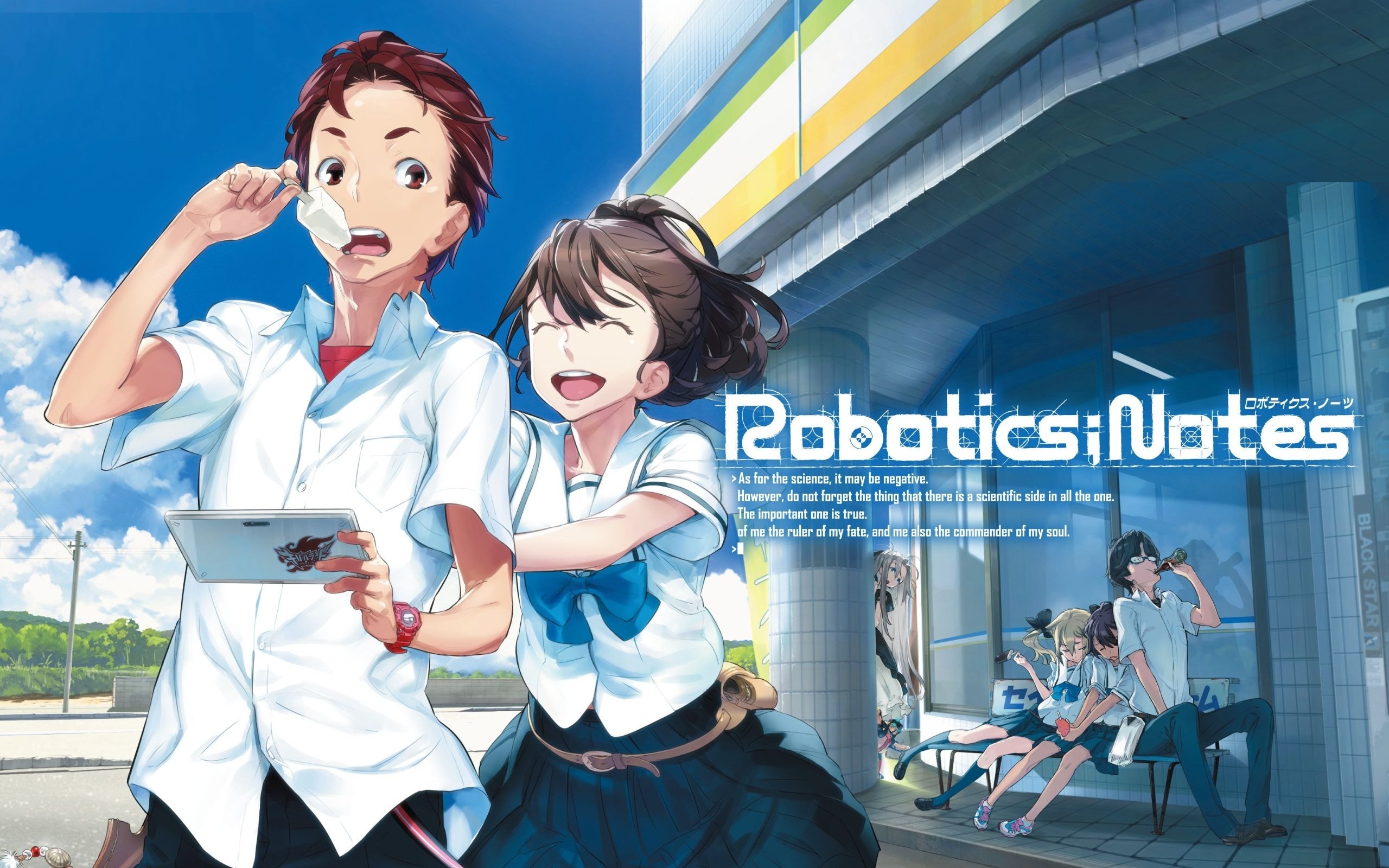 Robotics Notes Yashio Kaito Yukifune Airi Hidaka Subaru Koujiro Frau Daitoku Junna Anime 2560x1600