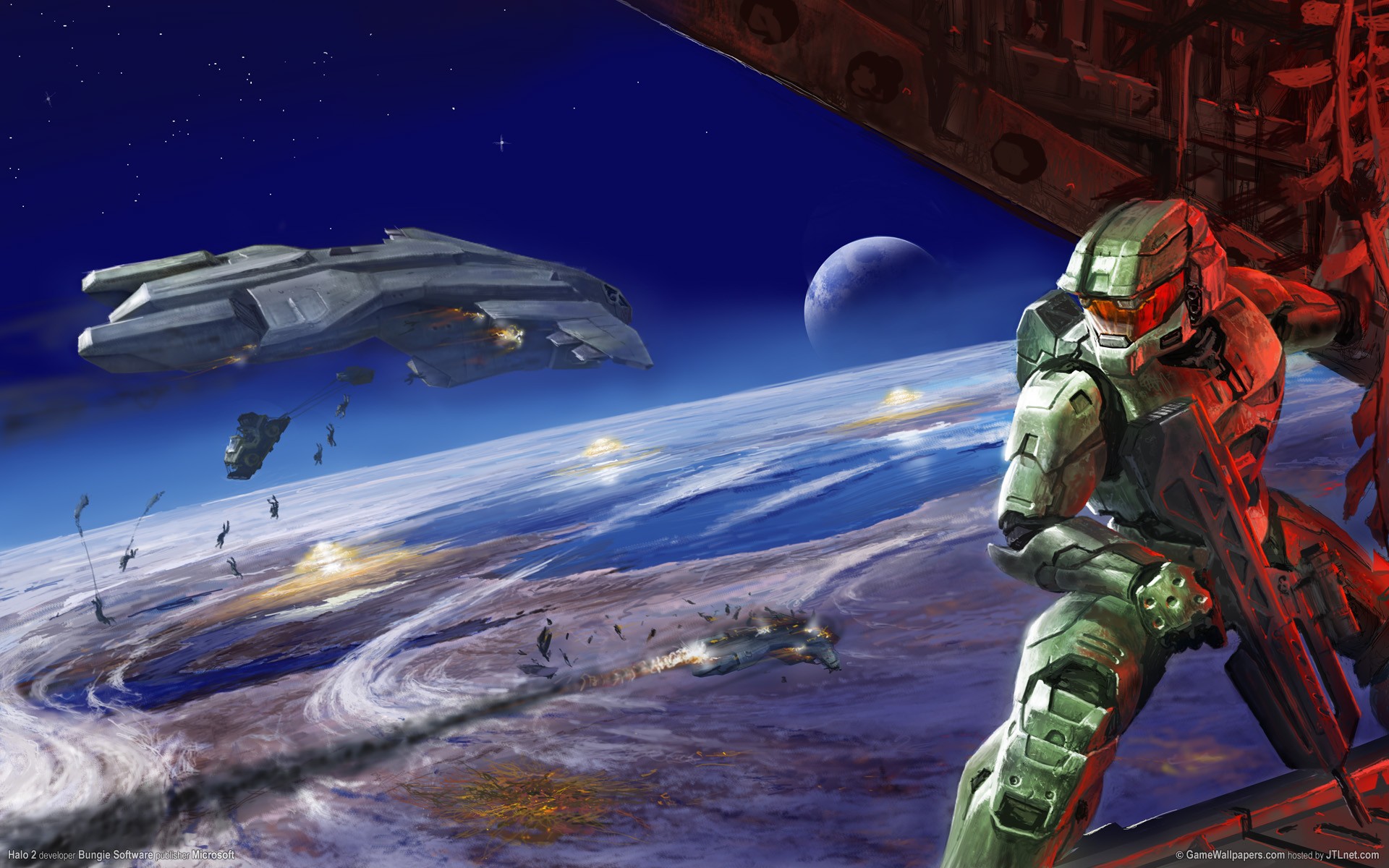 Halo Master Chief Halo 2 Bungie Video Games Artwork Science Fiction Halo 3 1920x1200
