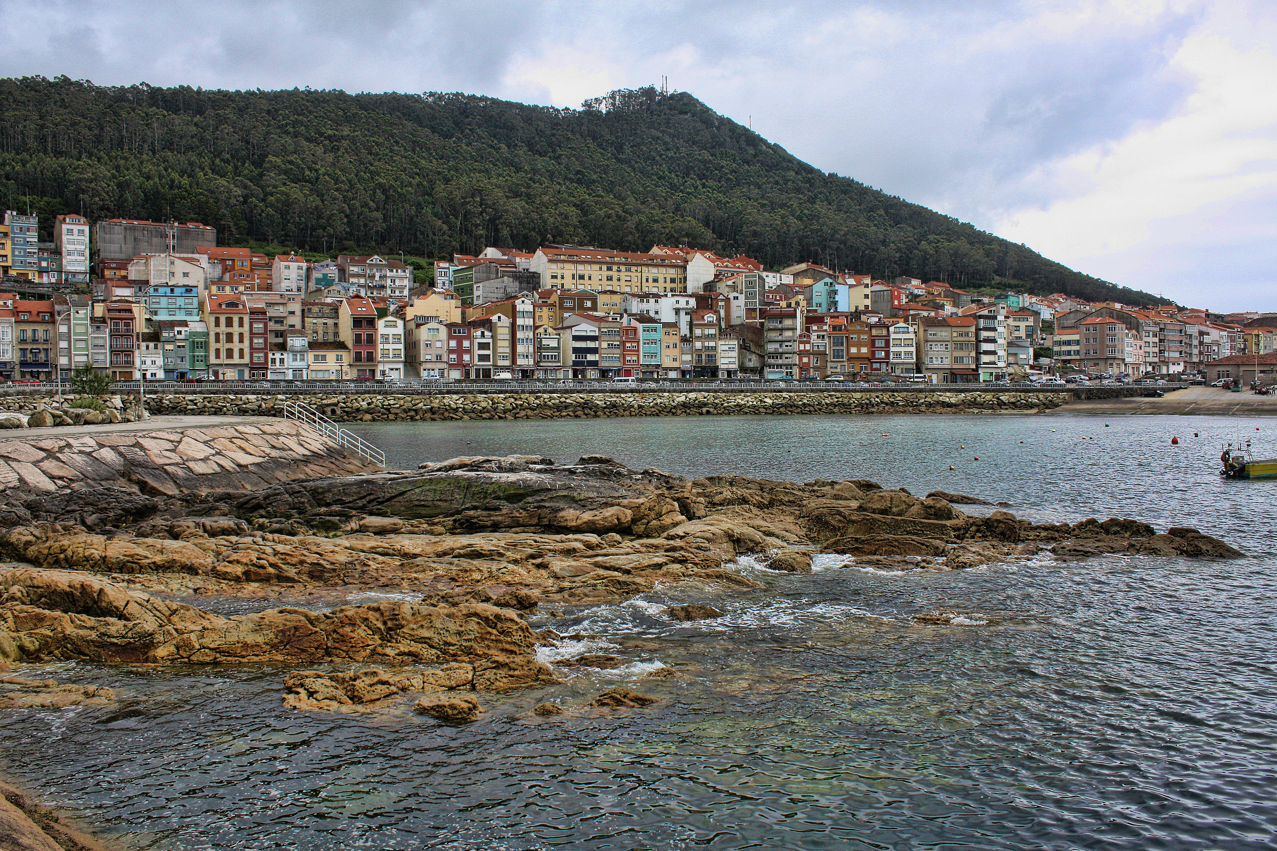 Village Sea Galicia Spain 4272x2848