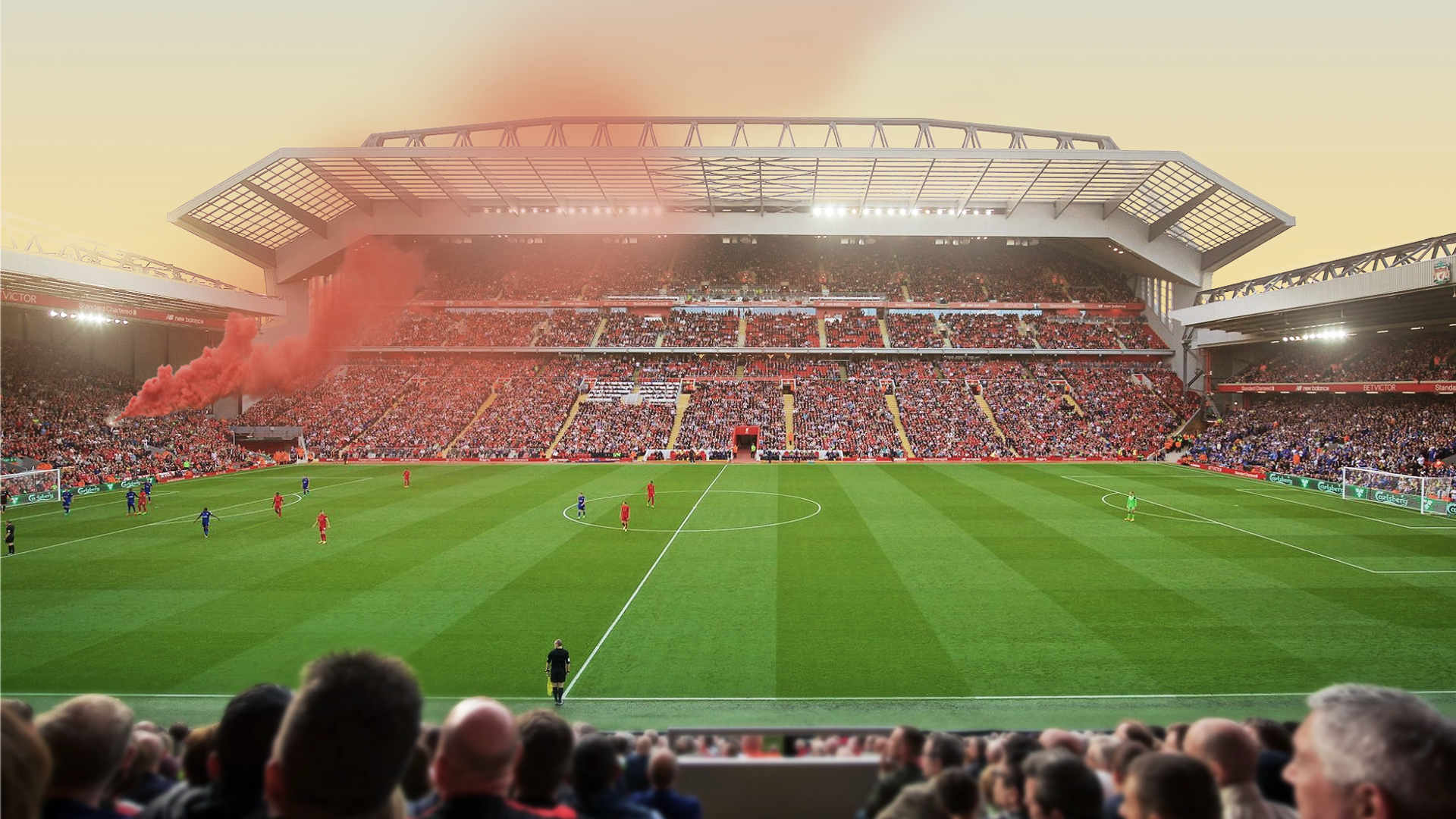 Anfield Road Liverpool FC Liverpool Stadium Soccer 1920x1080