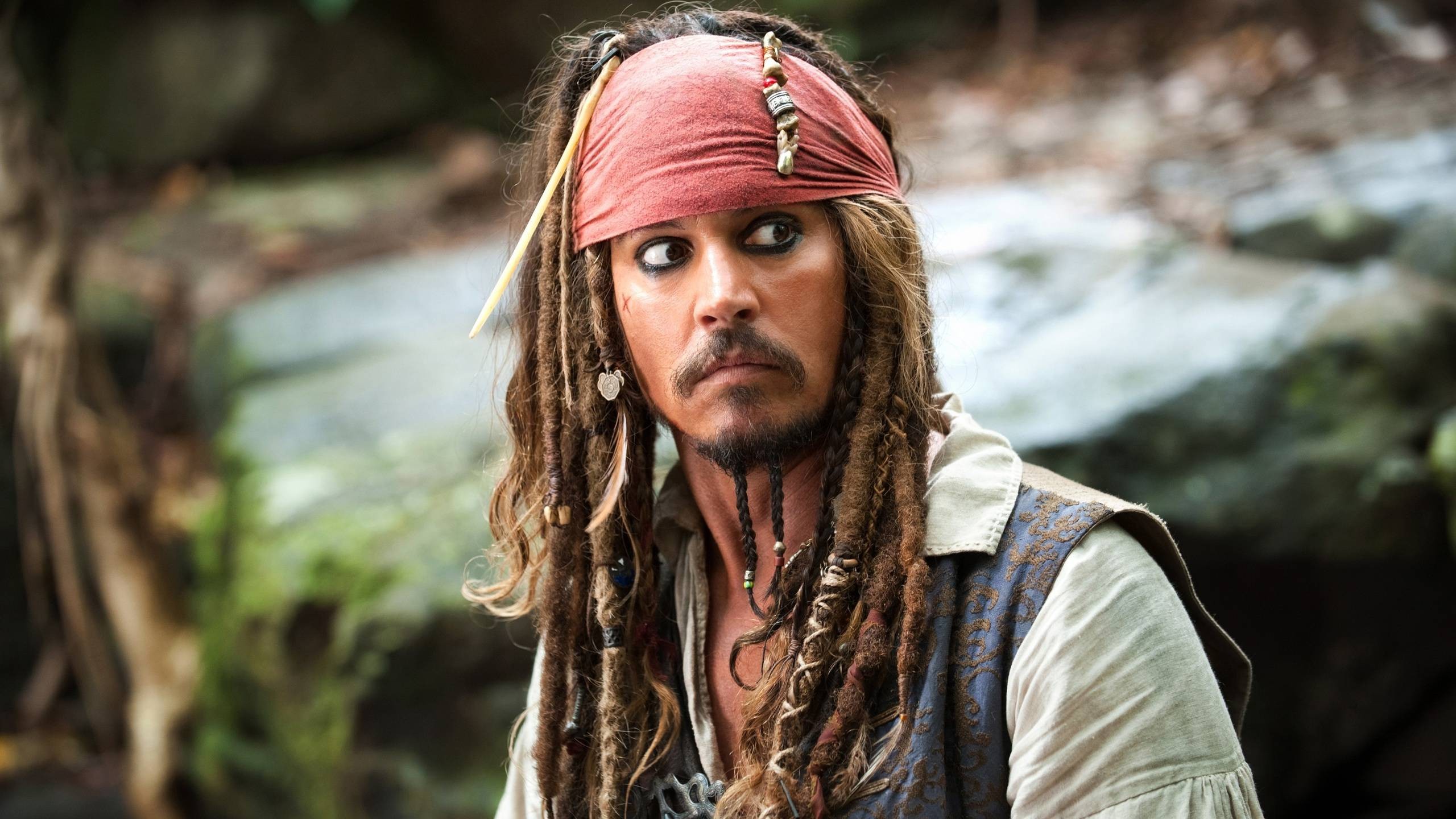 Pirates Of The Caribbean Johnny Depp Dreadlocks 2560x1440