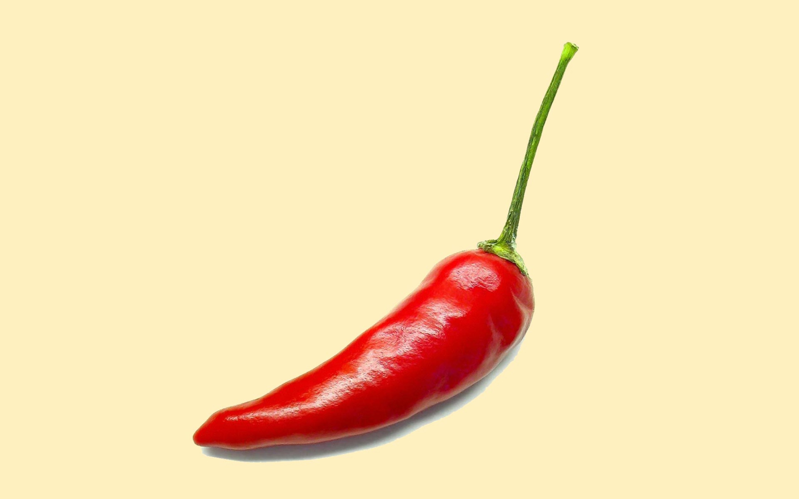 Chilli Peppers White Background Beige 2560x1600