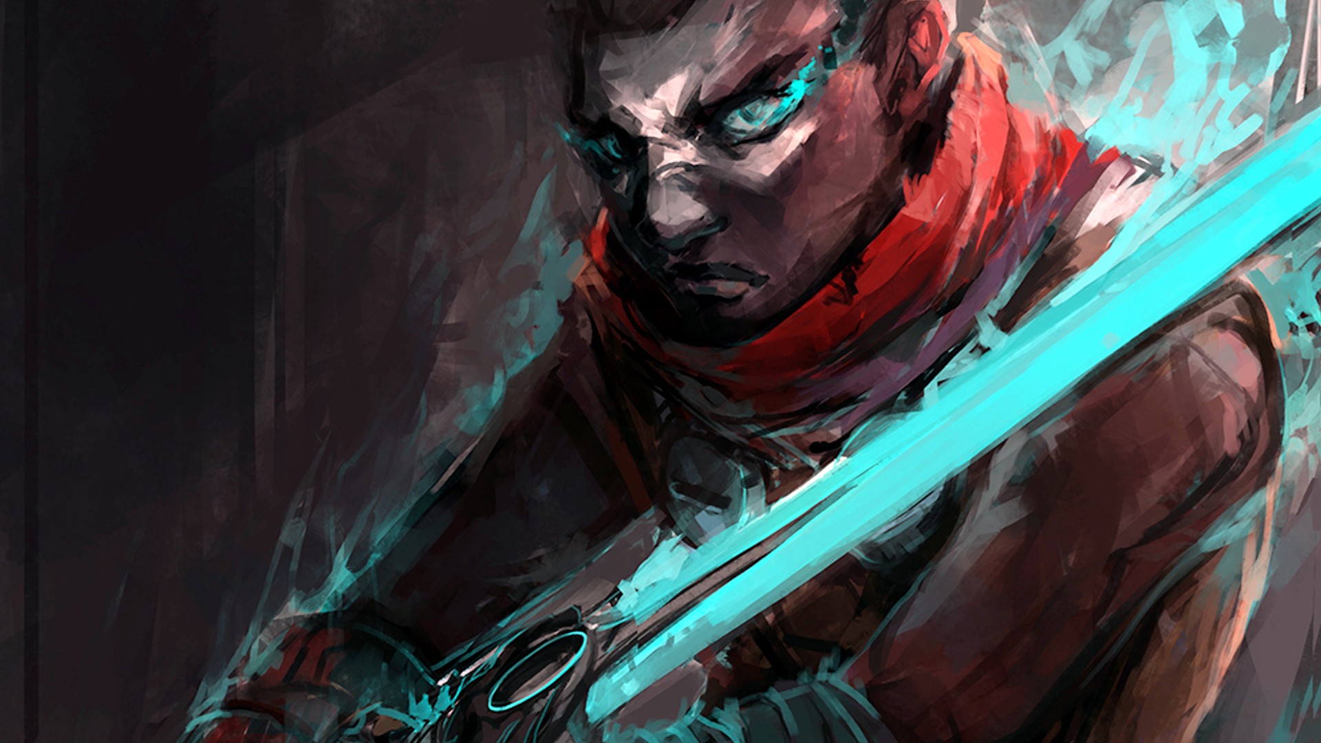 Ekko League Of Legends Sword 1920x1080