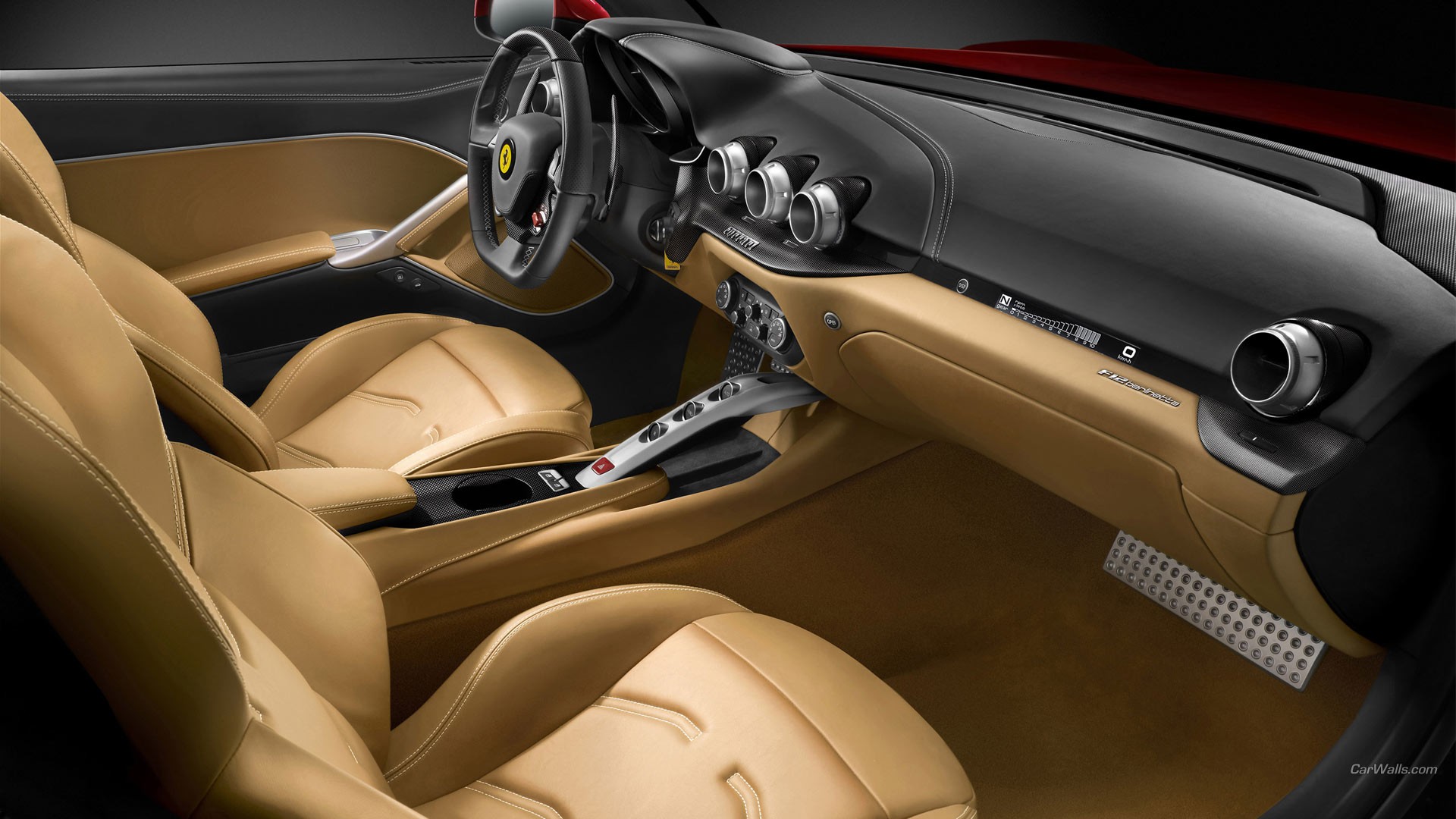 Ferrari F12 Car Interior Vehicle Ferrari Car 1920x1080