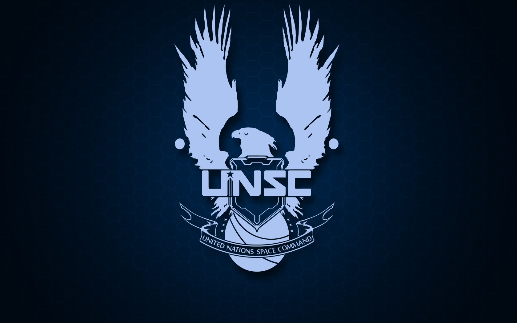 Halo UNSC Video Games Blue Background 1680x1050