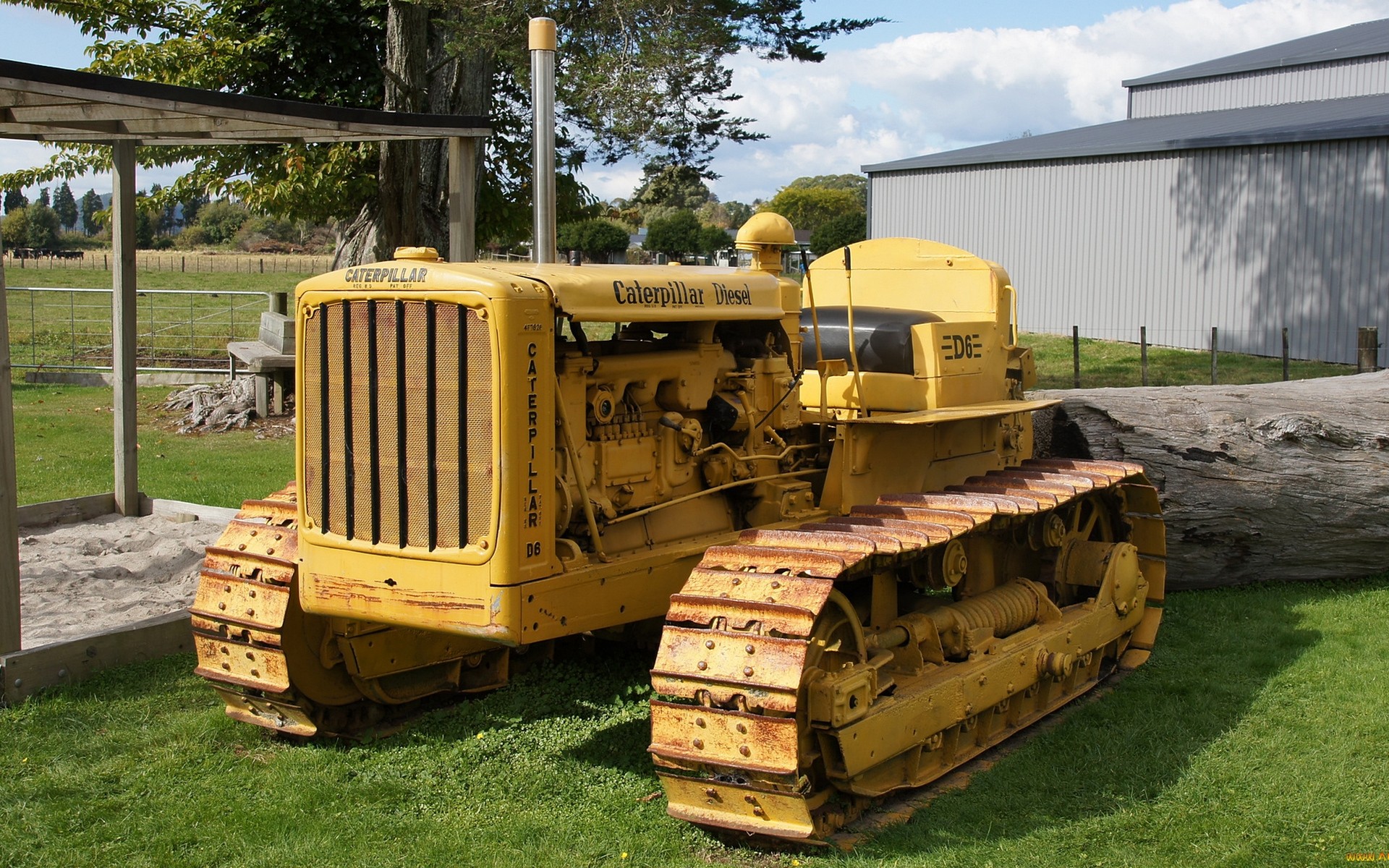 Bulldozer Vehicle Caterpillar Yellow Heavy Equipment 1920x1200