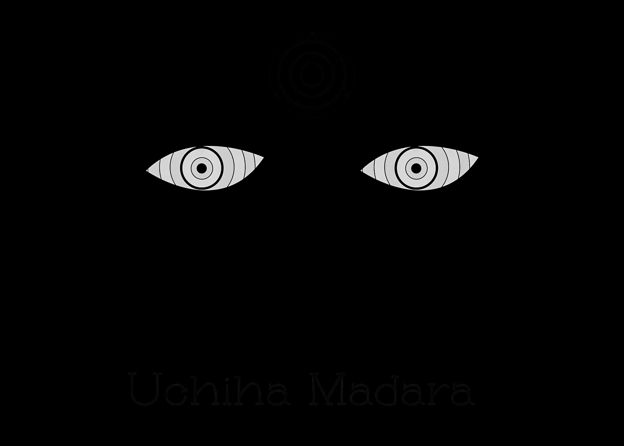 Uchiha Madara Rinnegan Anime Eyes Minimalism 2100x1500