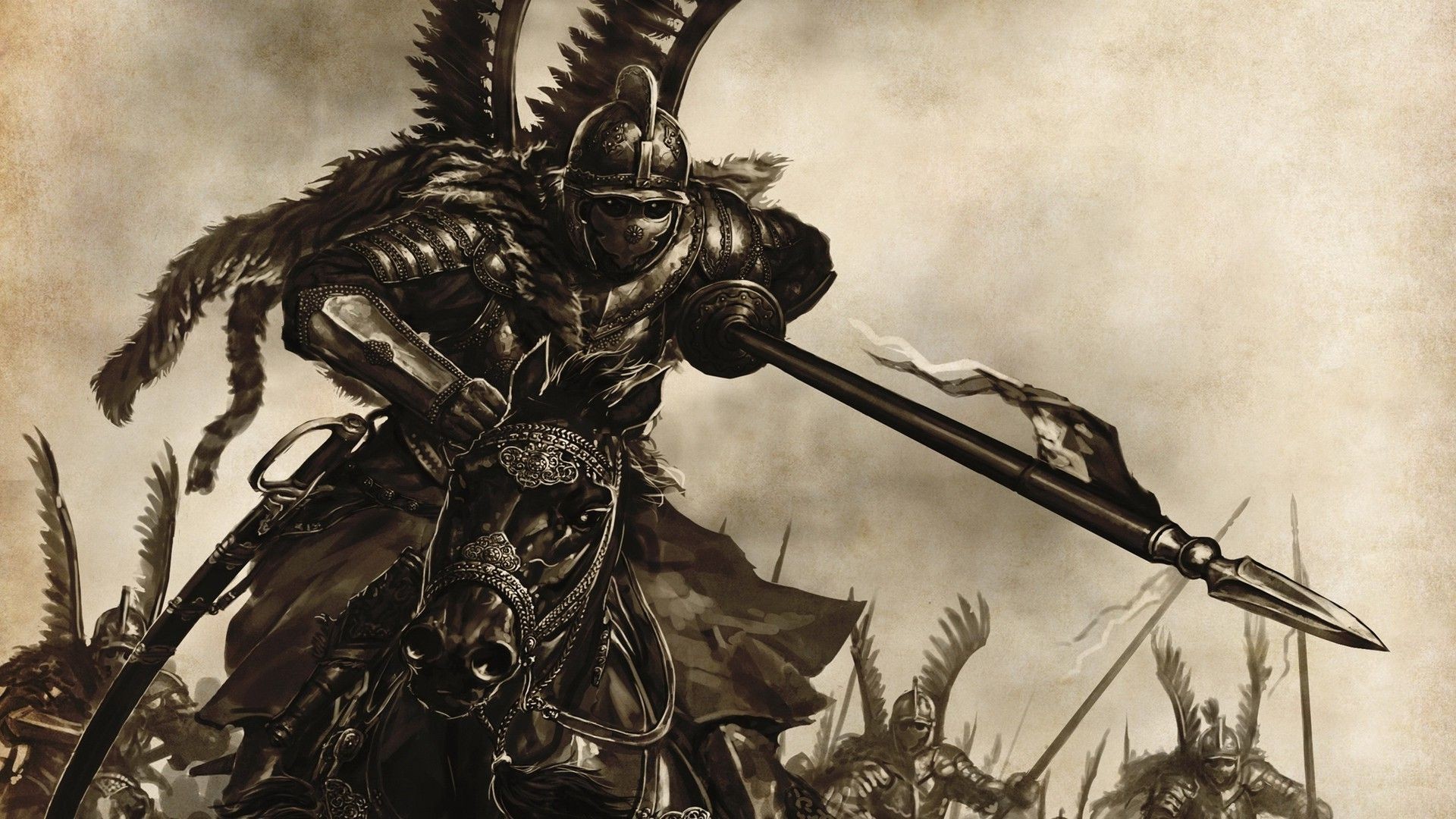 Mount And Blade Winged Hussar Artwork Polish Hussar 1920x1080