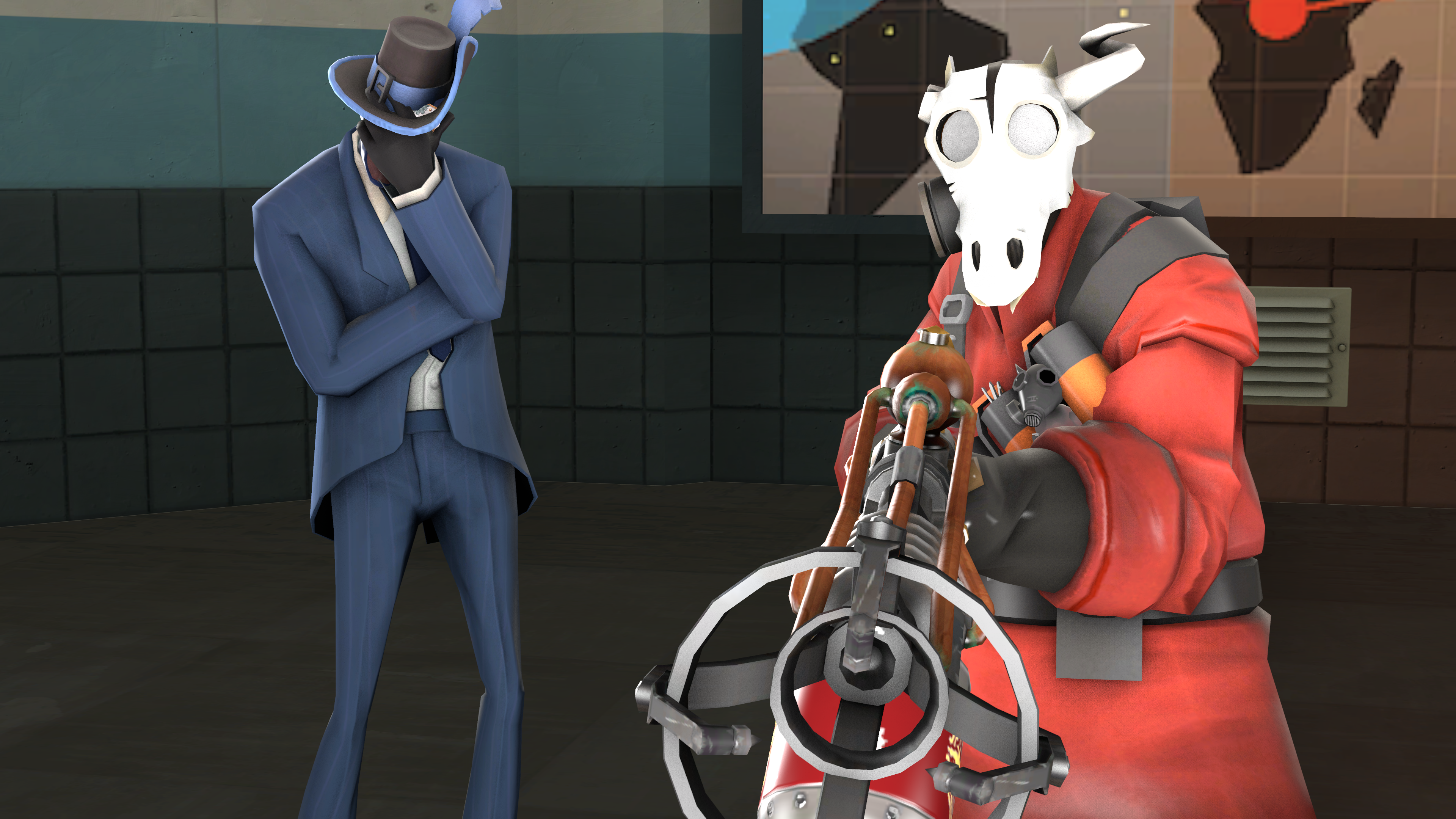 Team Fortress 2 Pyro Team Fortress Spy Team Fortress Video Game 3840x2160