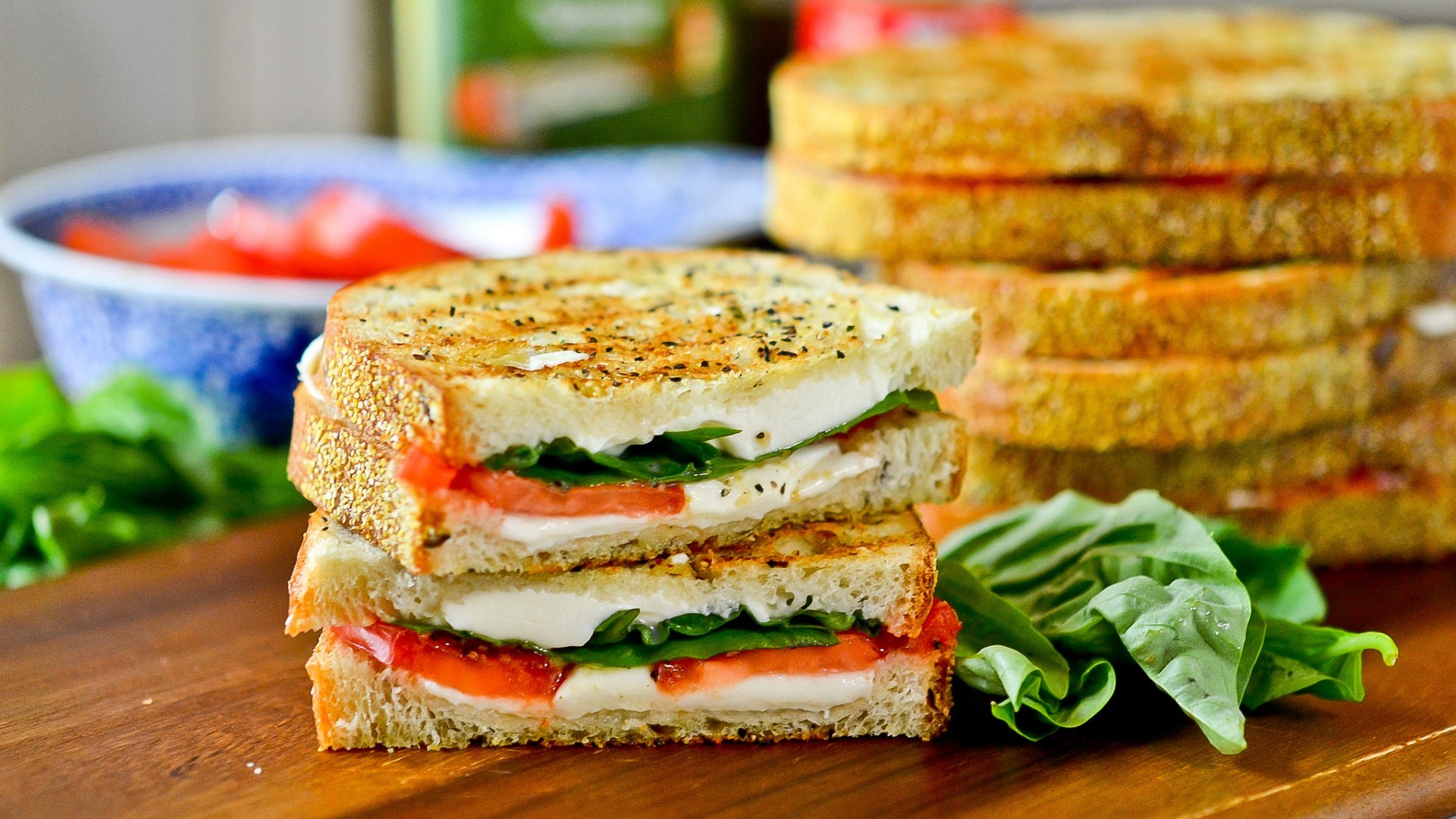 Food Sandwiches Blurred 1920x1080
