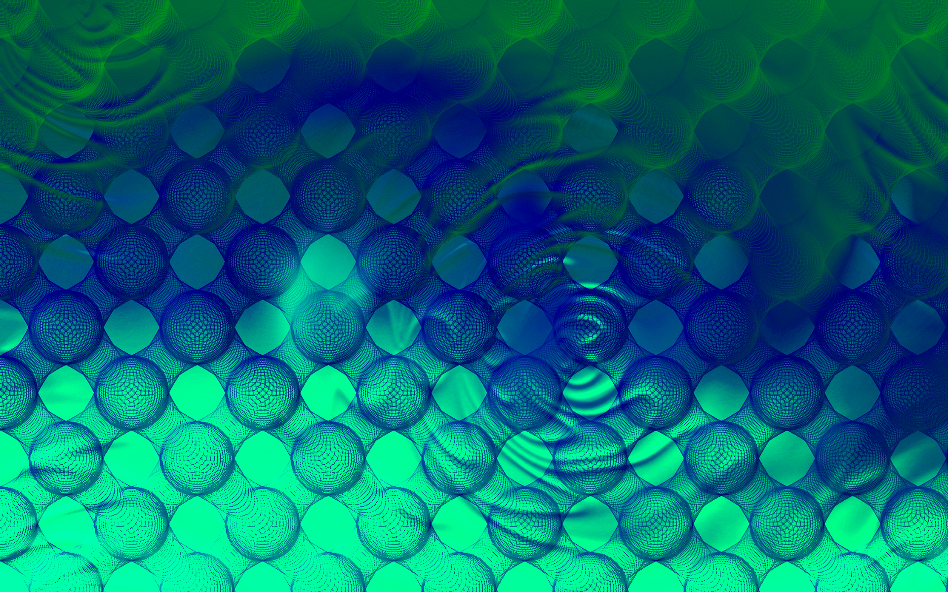 Water Blue Green Circle Octagon Ripple 1920x1200