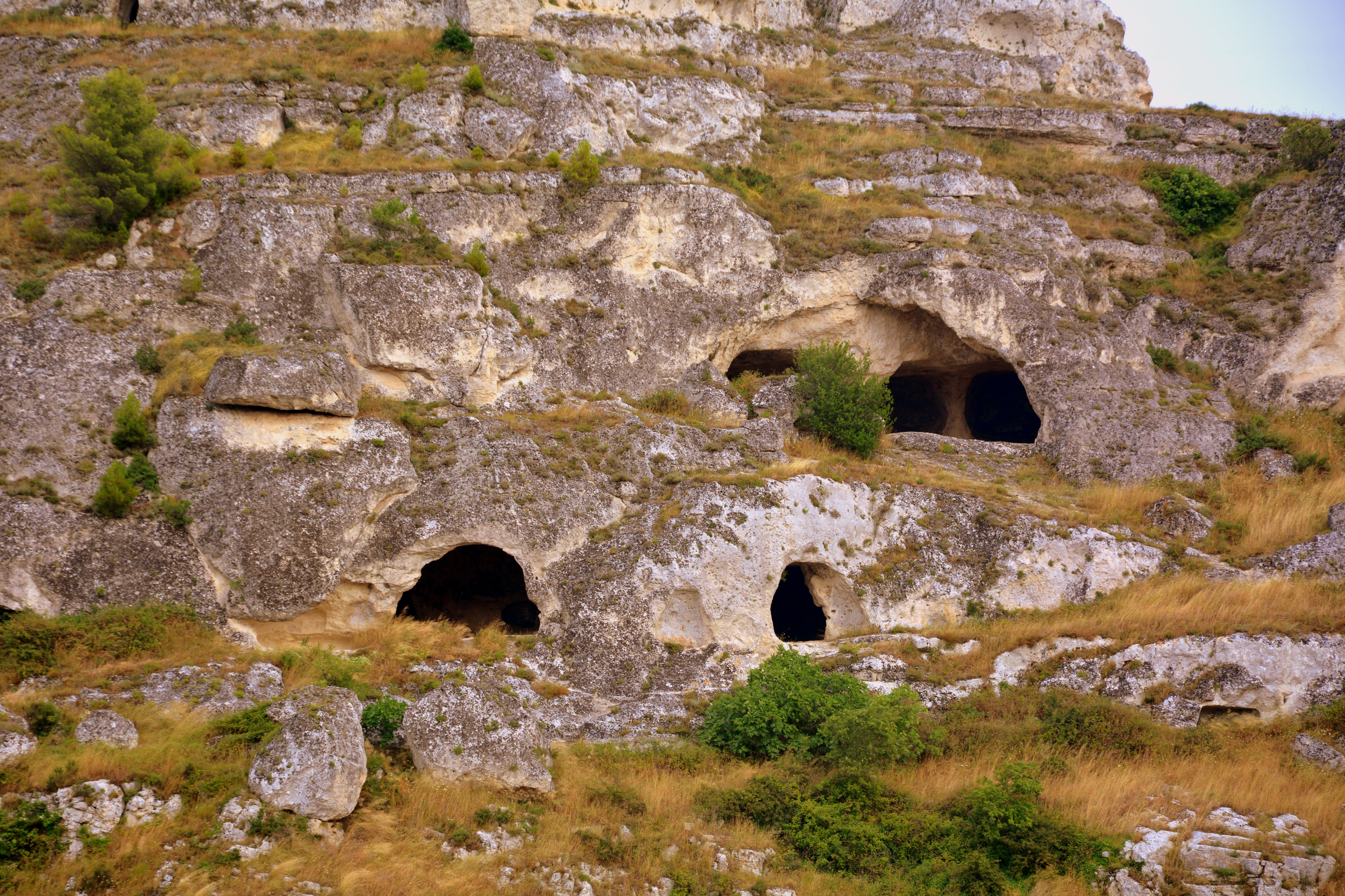 Matera Basilicata Italy Nature Cave Rock 5680x3786