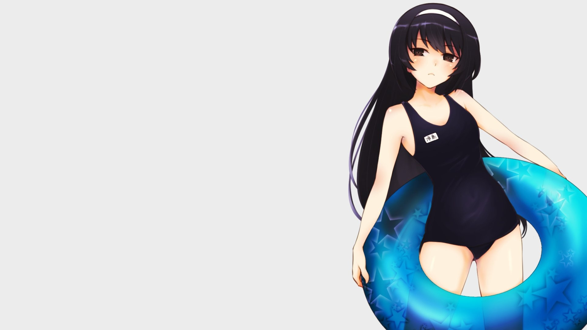 Anime Manga Anime Girls Simple Background Minimalism White Background Girls Und Panzer Reizei Mako S 1920x1080