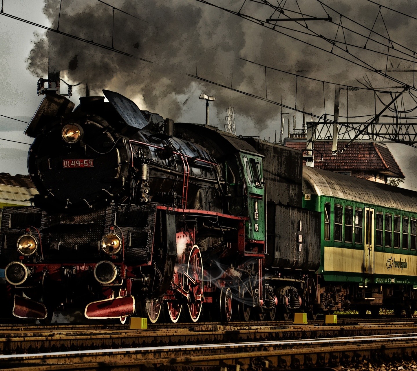 Steam Locomotive Train Vehicle Numbers Locomotive 1440x1280