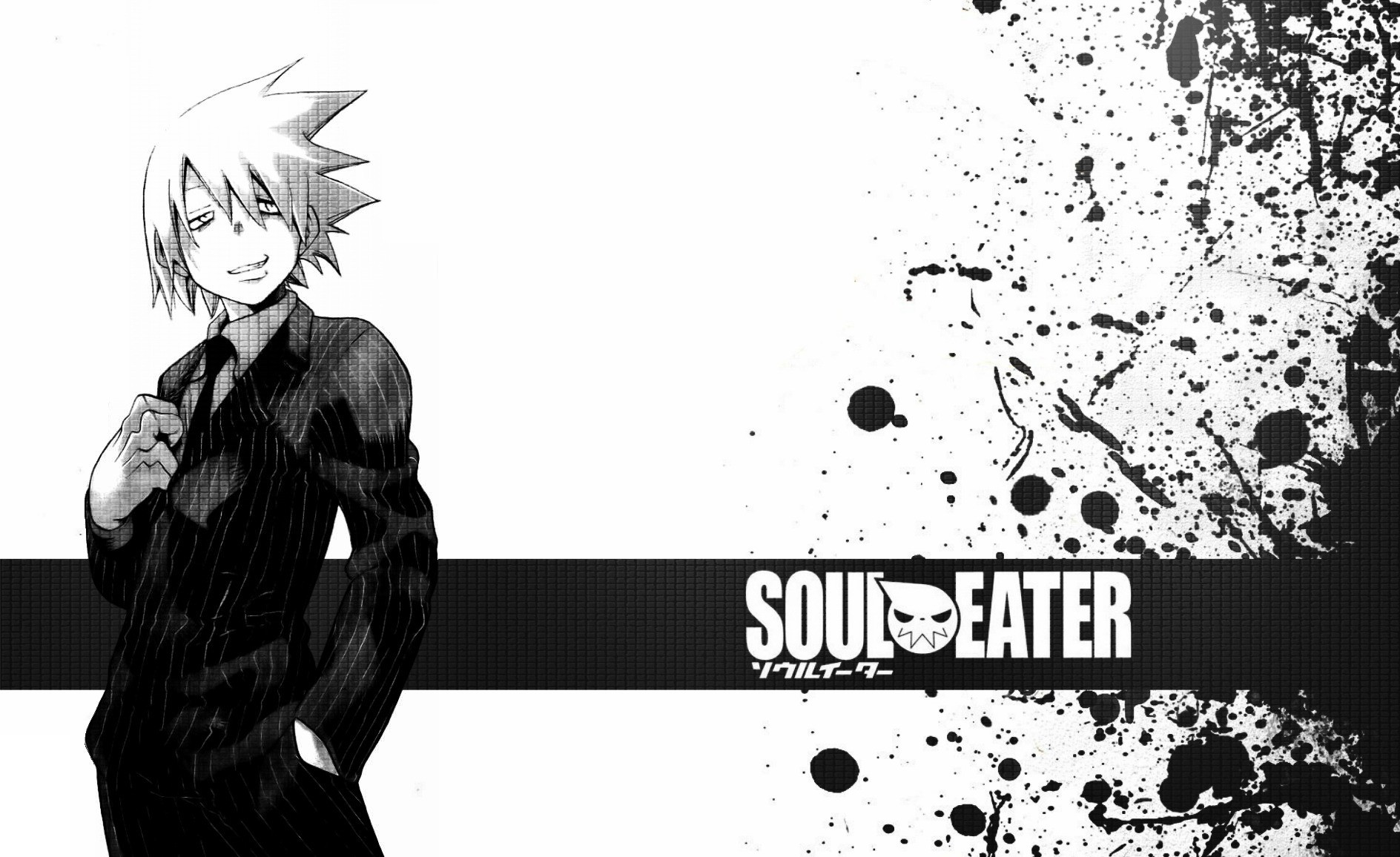 Soul Eater Soul Evans Anime Boys Monochrome Anime 1888x1156
