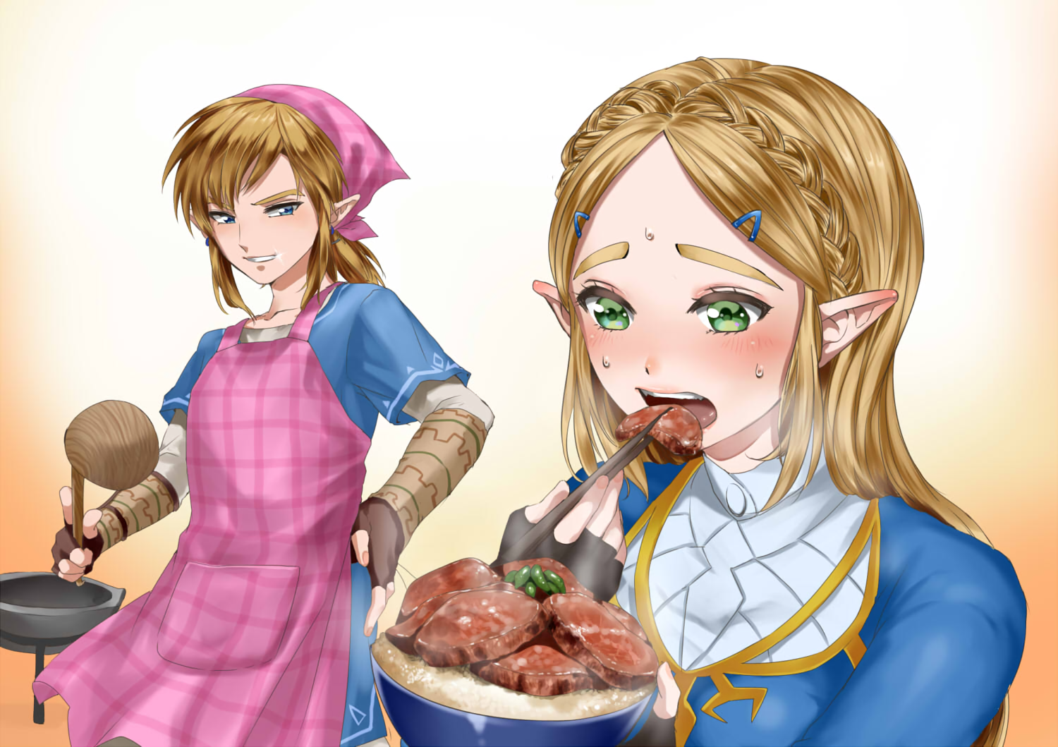 The Legend Of Zelda Link Princess Zelda Blush Pointed Ears 1500x1059