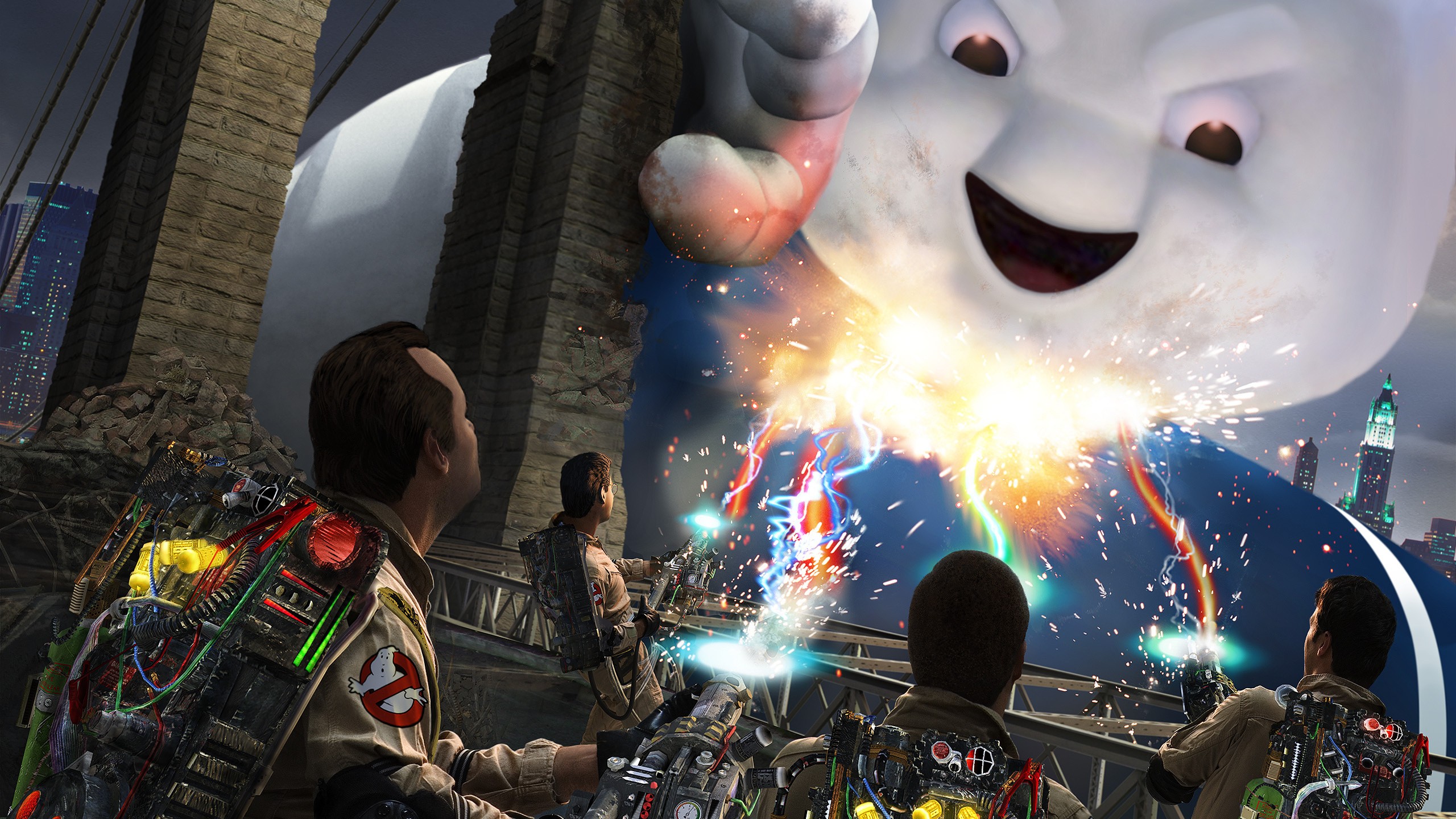 Ghostbusters Video Games Stay Puft Marshmallow Man 2560x1440