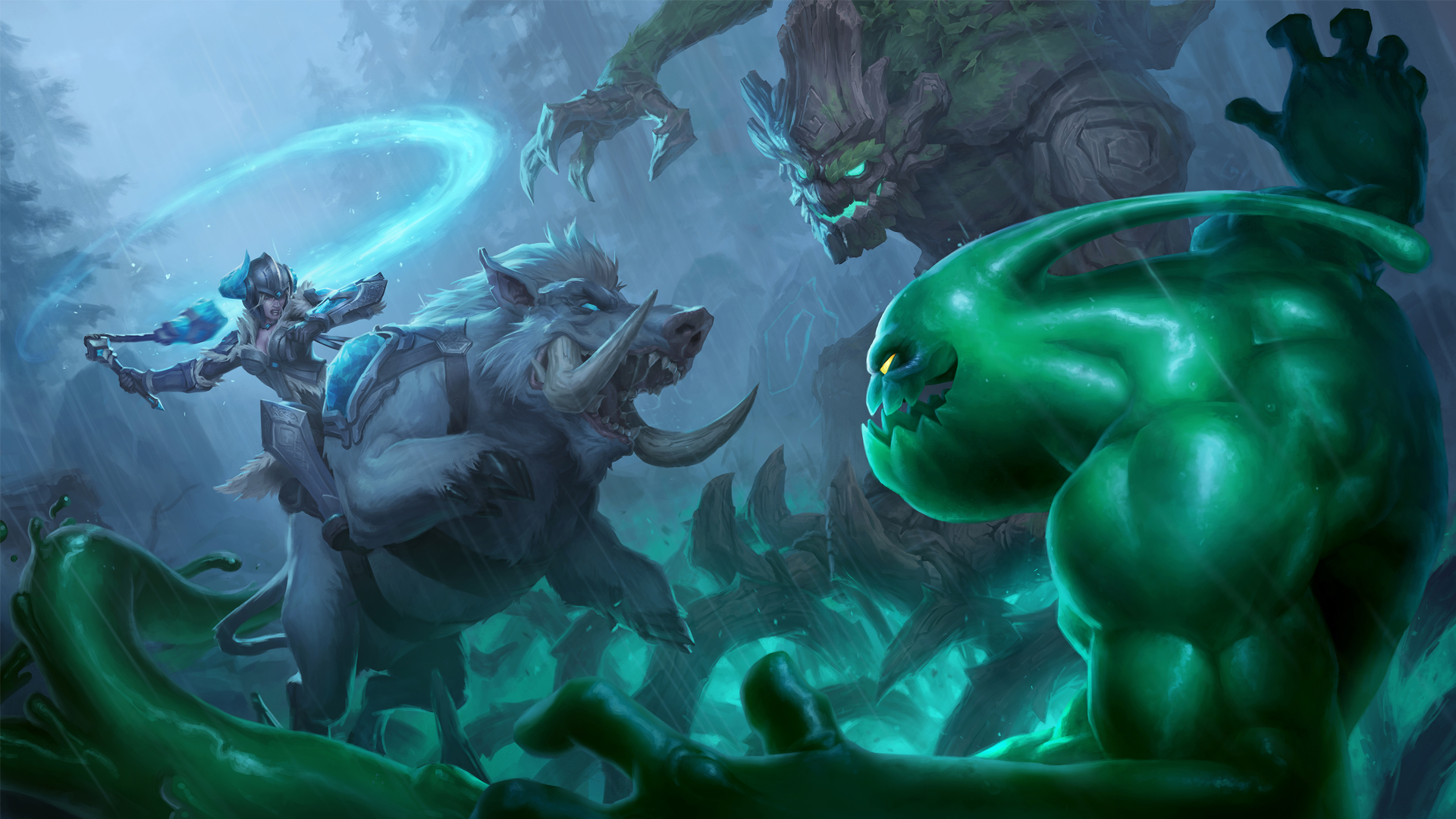 Zac League Of Legends Sejuani League Of Legends Maokai League Of Legends League Of Legends 1920x1080